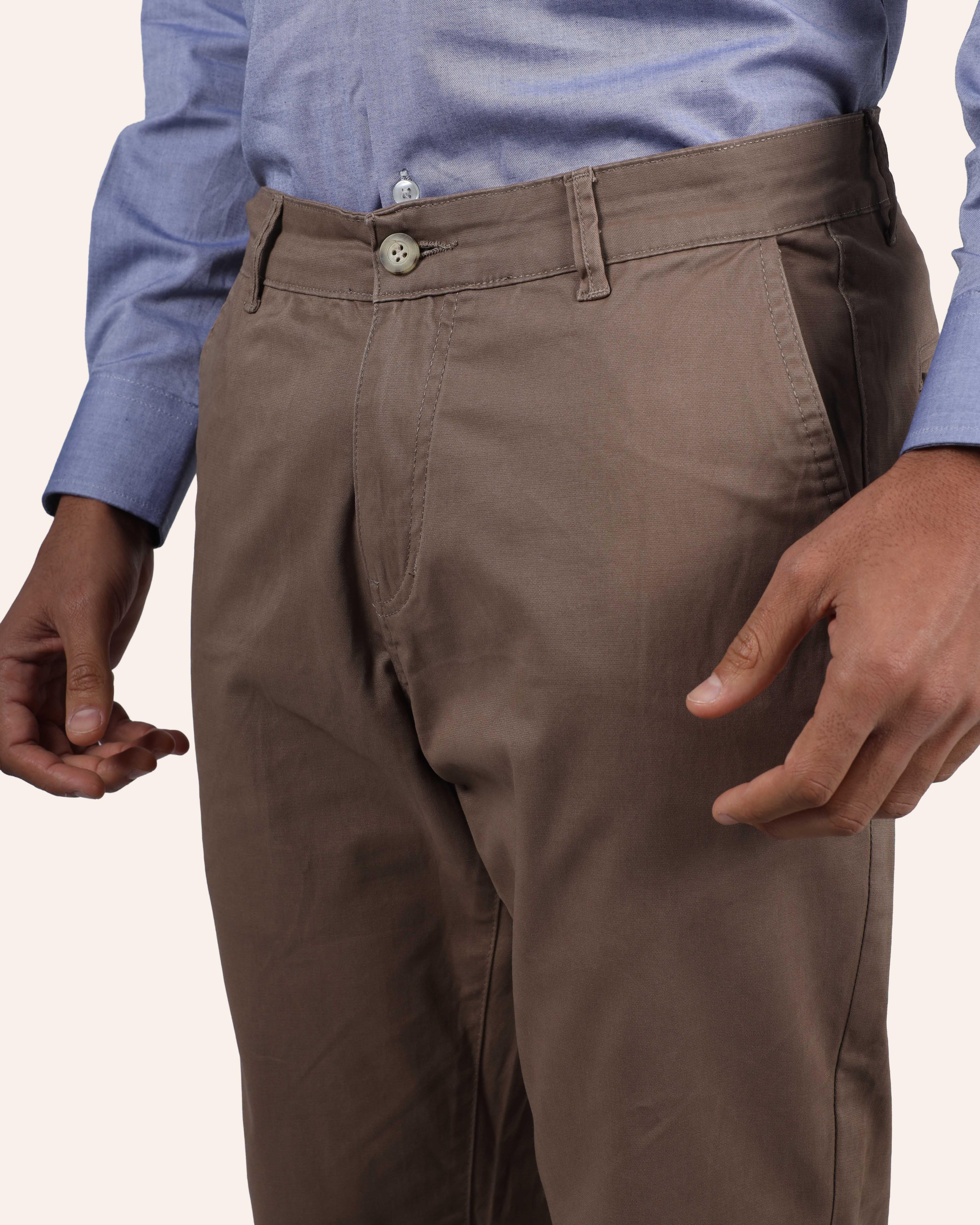 Dark Beige Chino Pants
