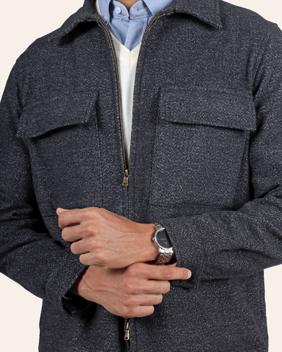 Black Textured Jacket