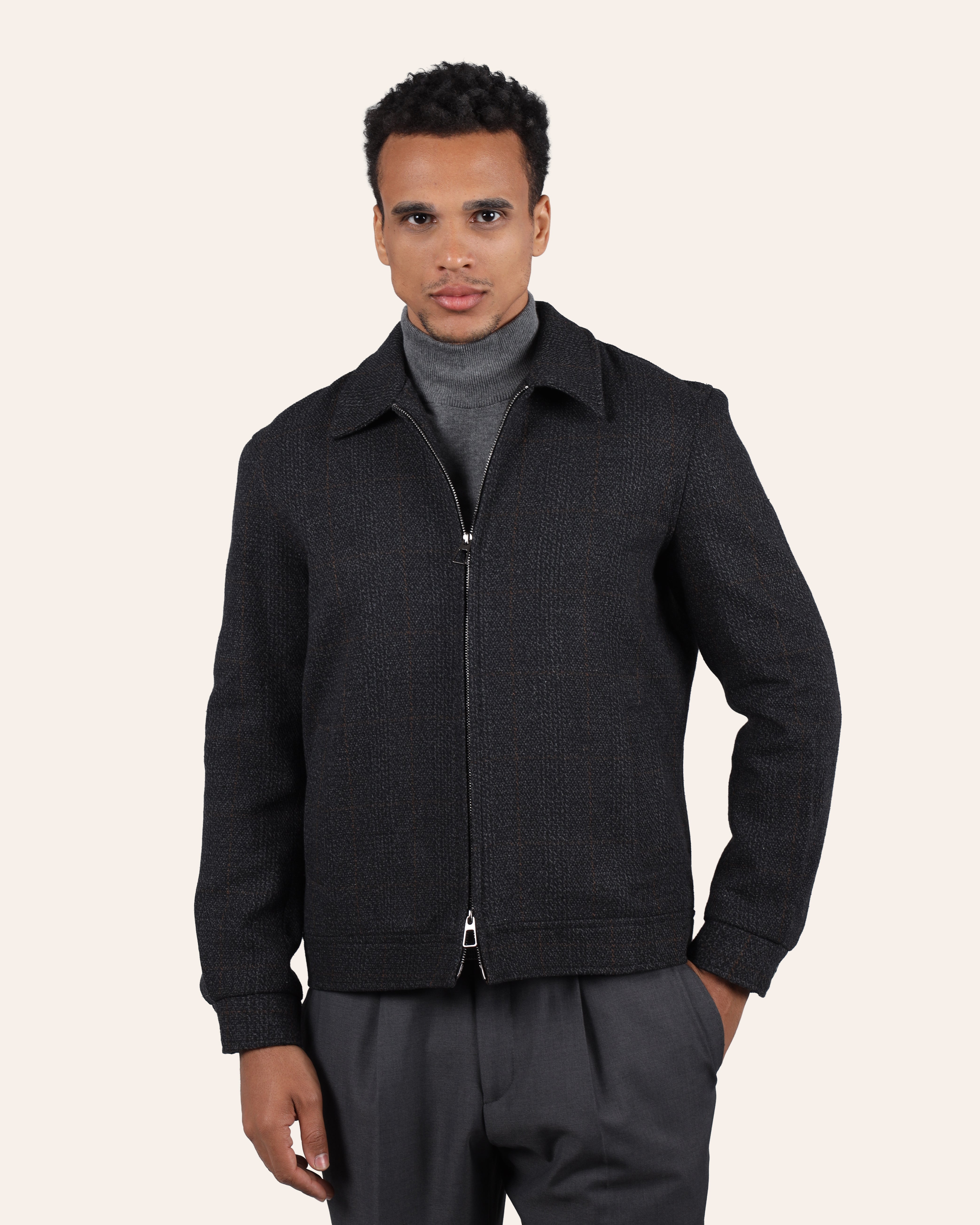Black Cropped Padded Jacket