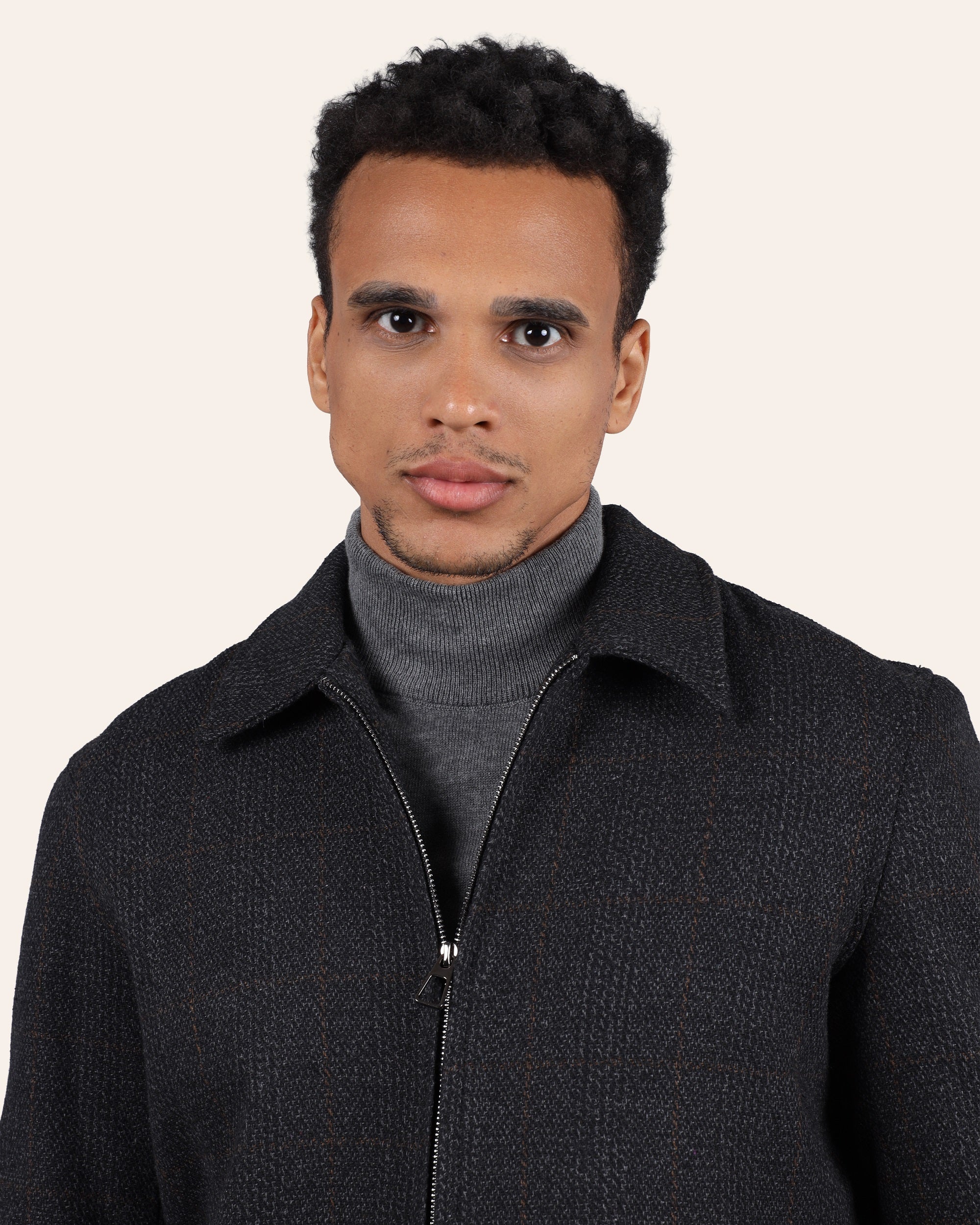 Black Cropped Padded Jacket