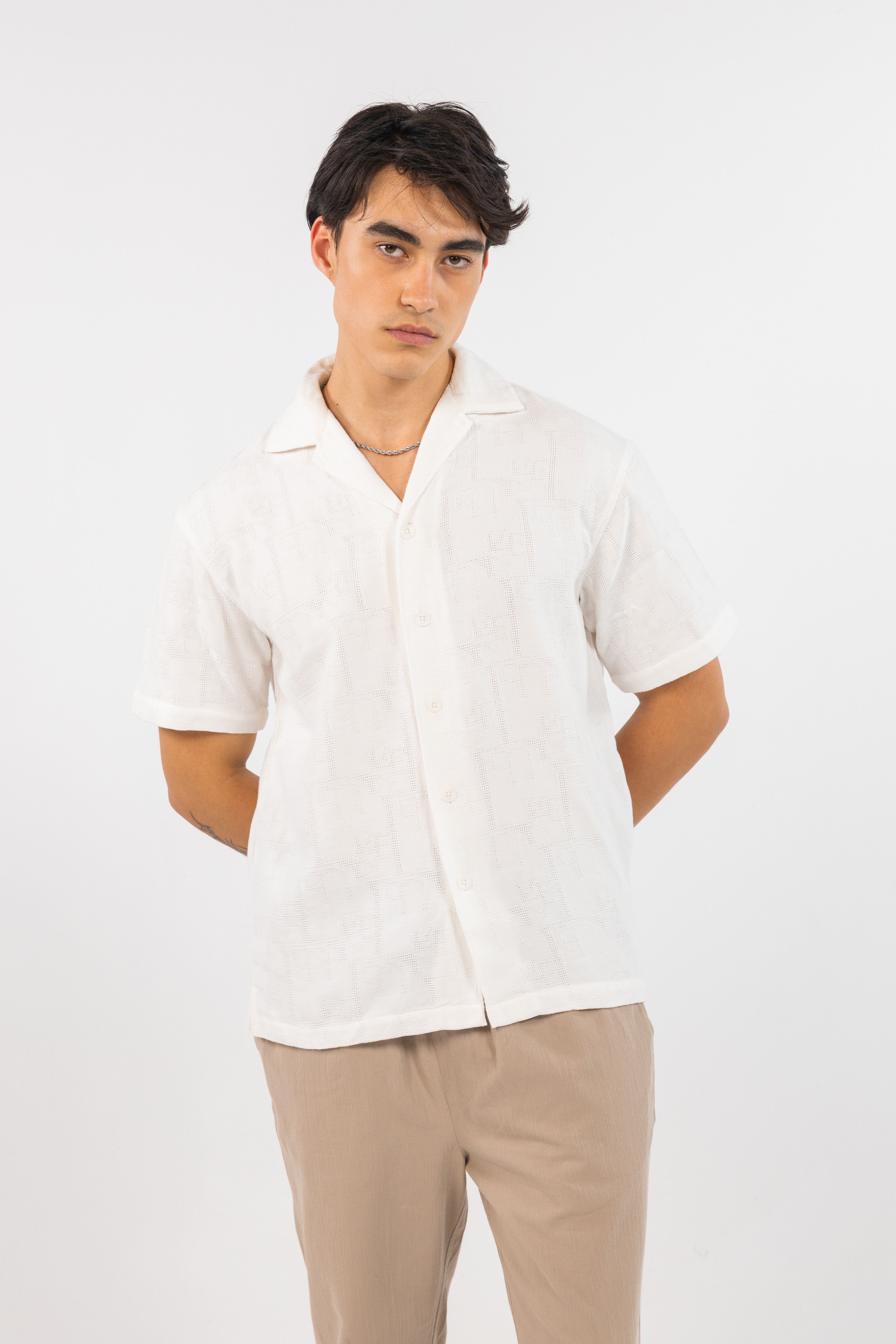 White Horizon Summer Shirt