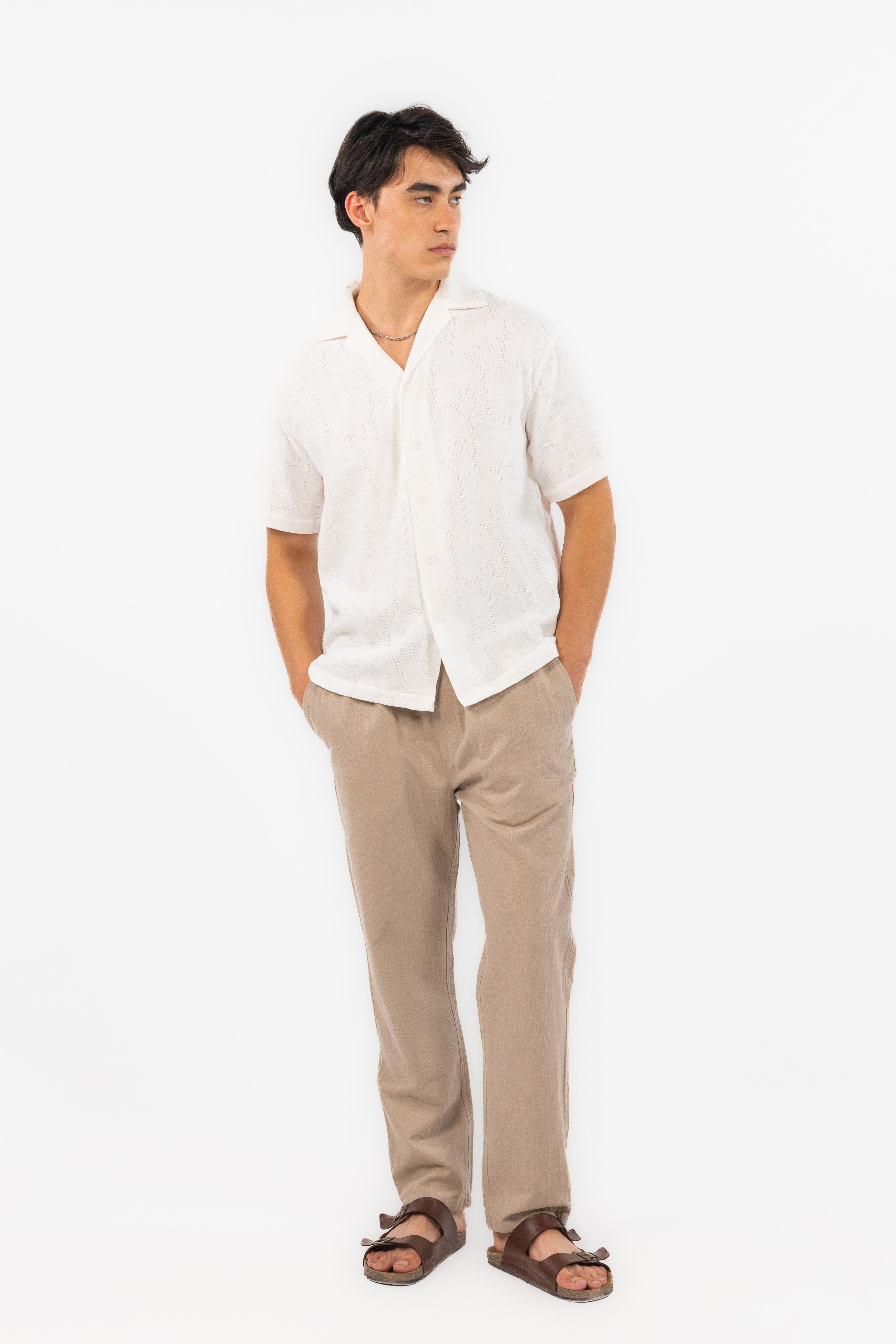 White Horizon Summer Shirt