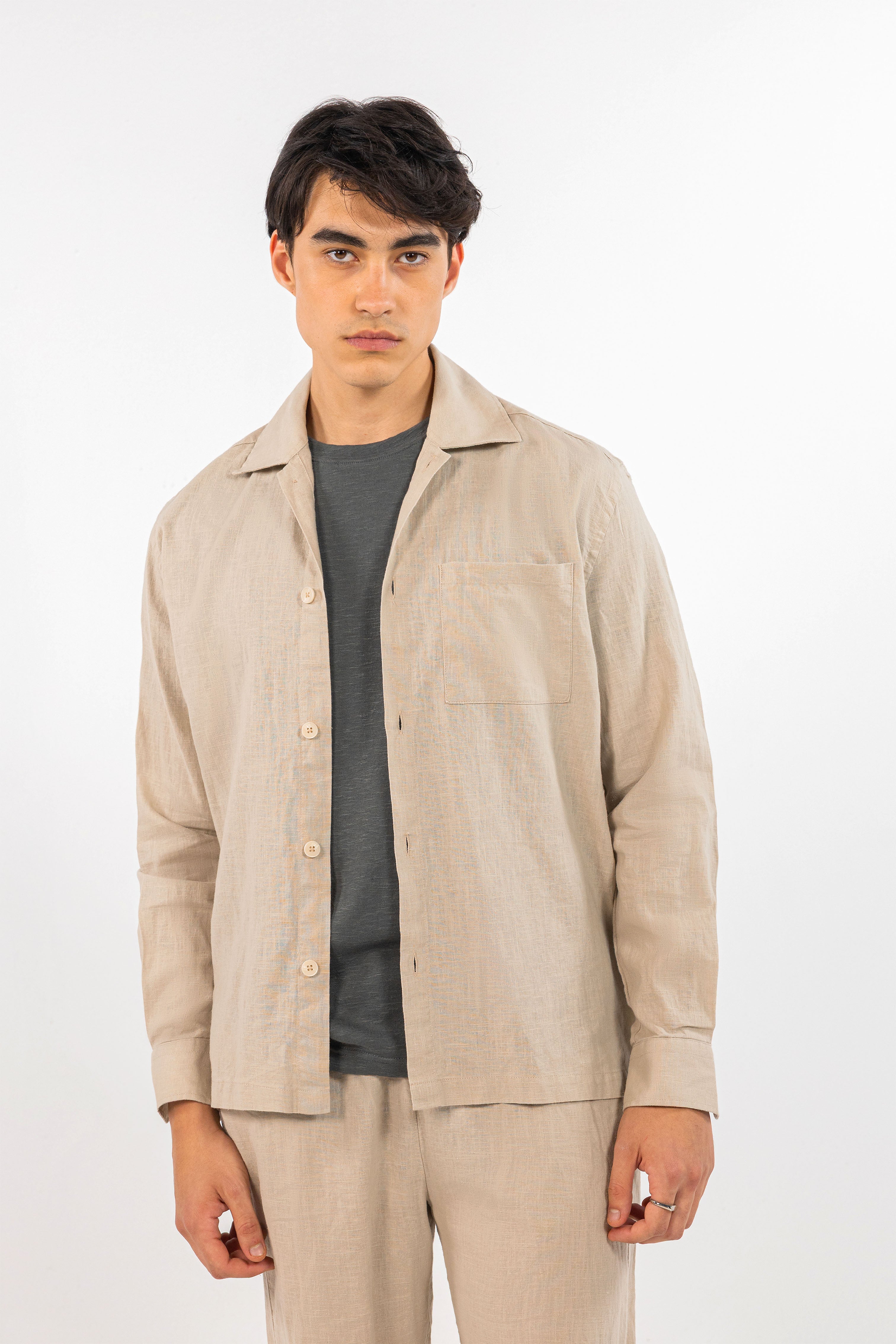 Beige Linen Set