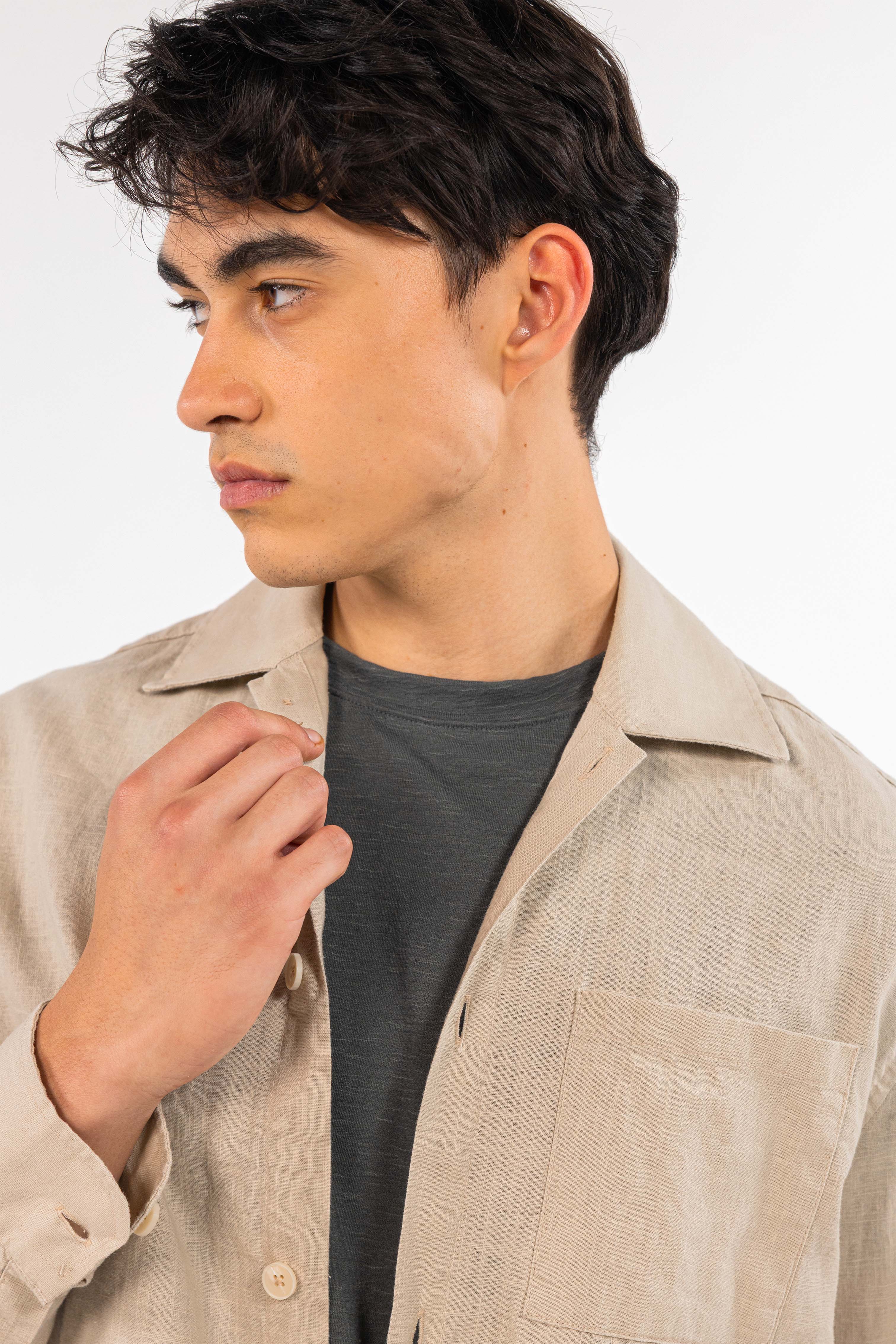 Beige Linen Set