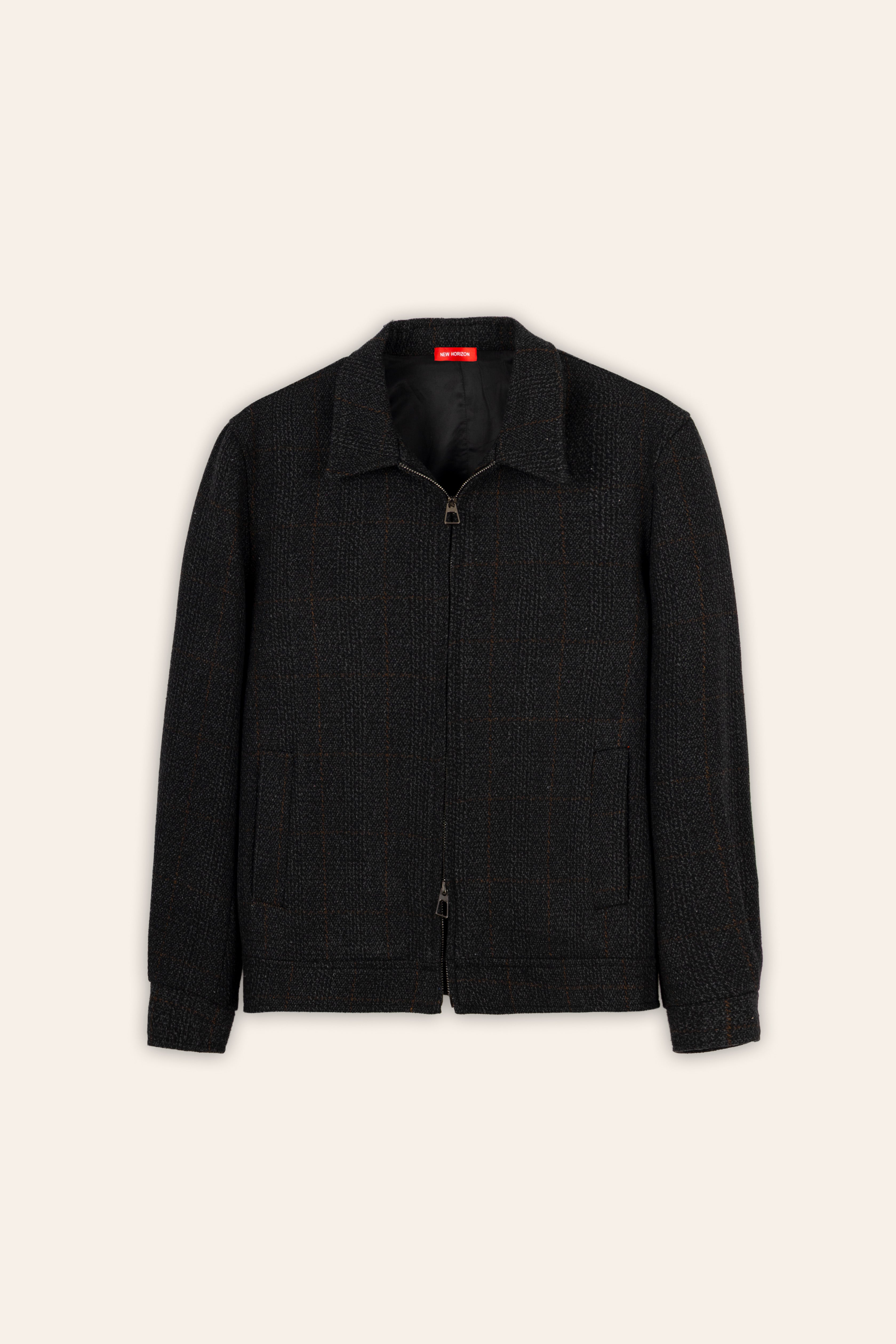 Black Cropped Padded Jacket