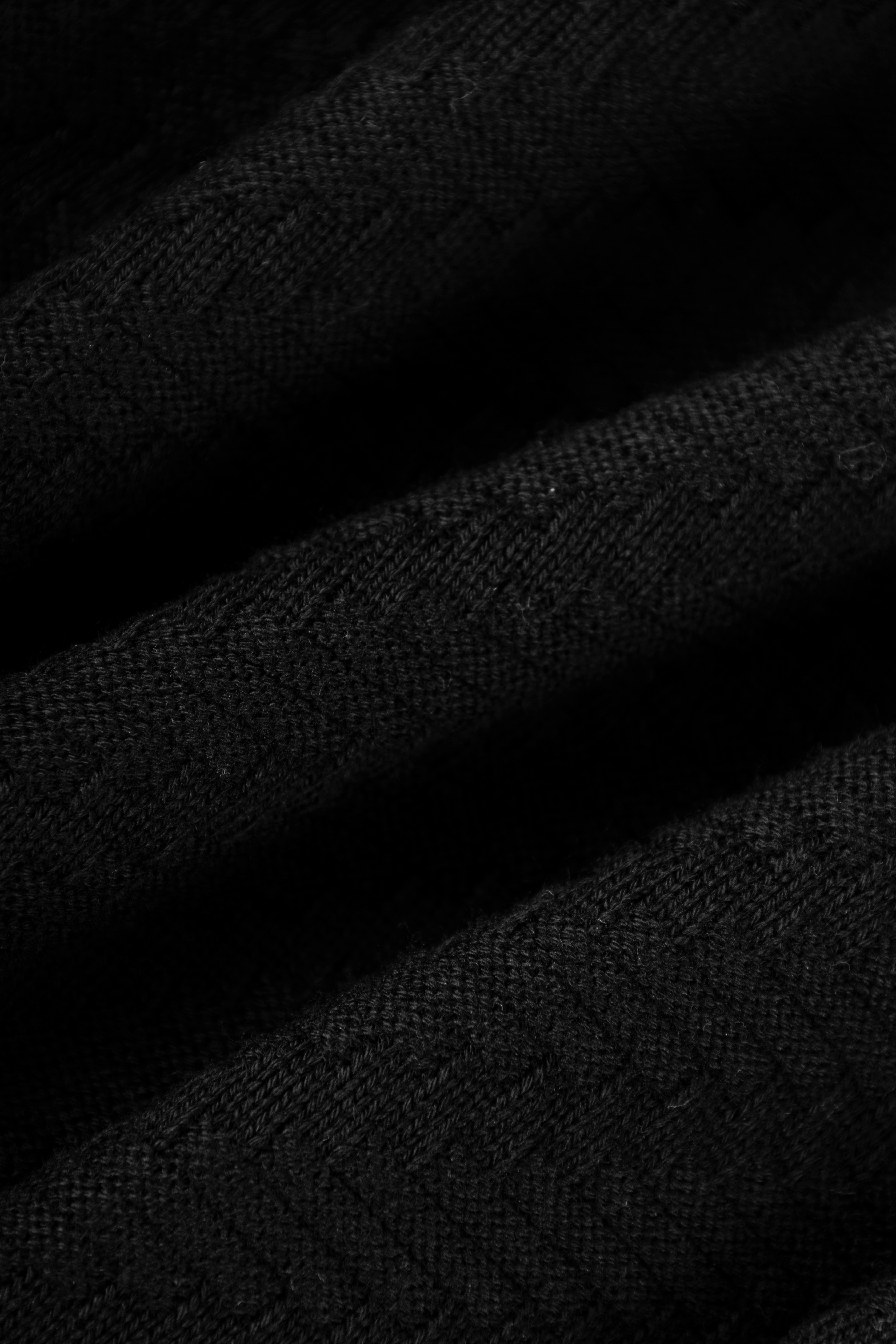 Black Knitted V-Neck