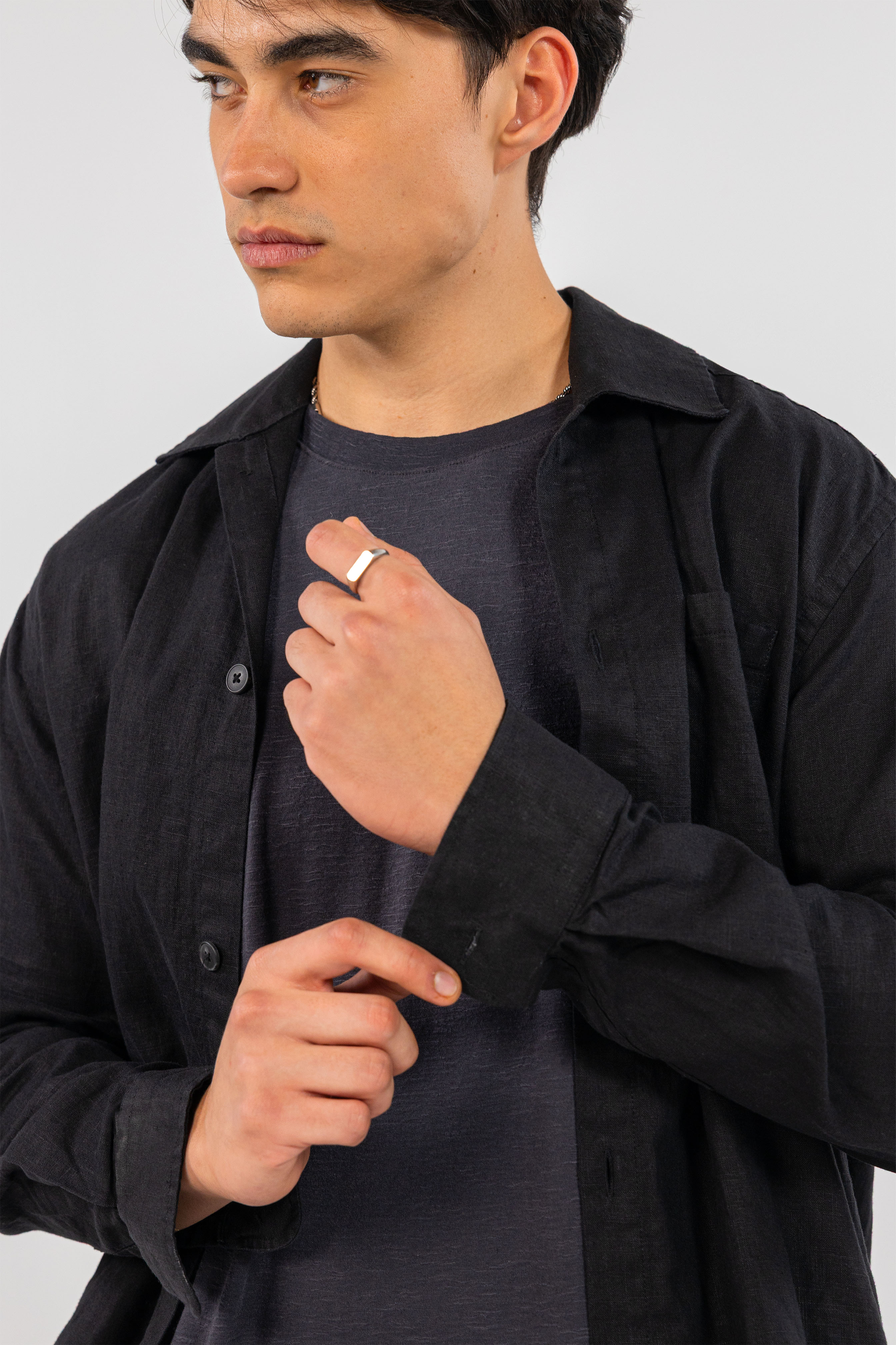 Black Linen Set