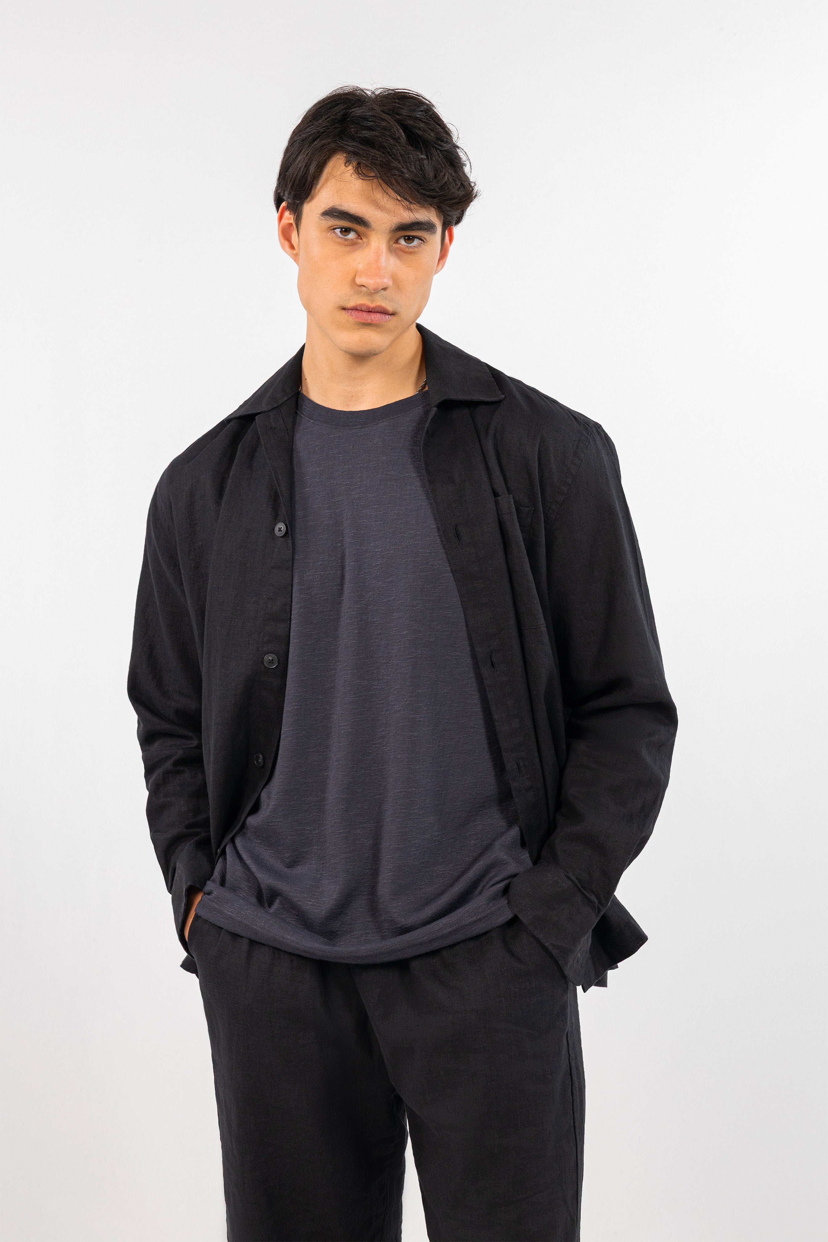 Black Linen Set