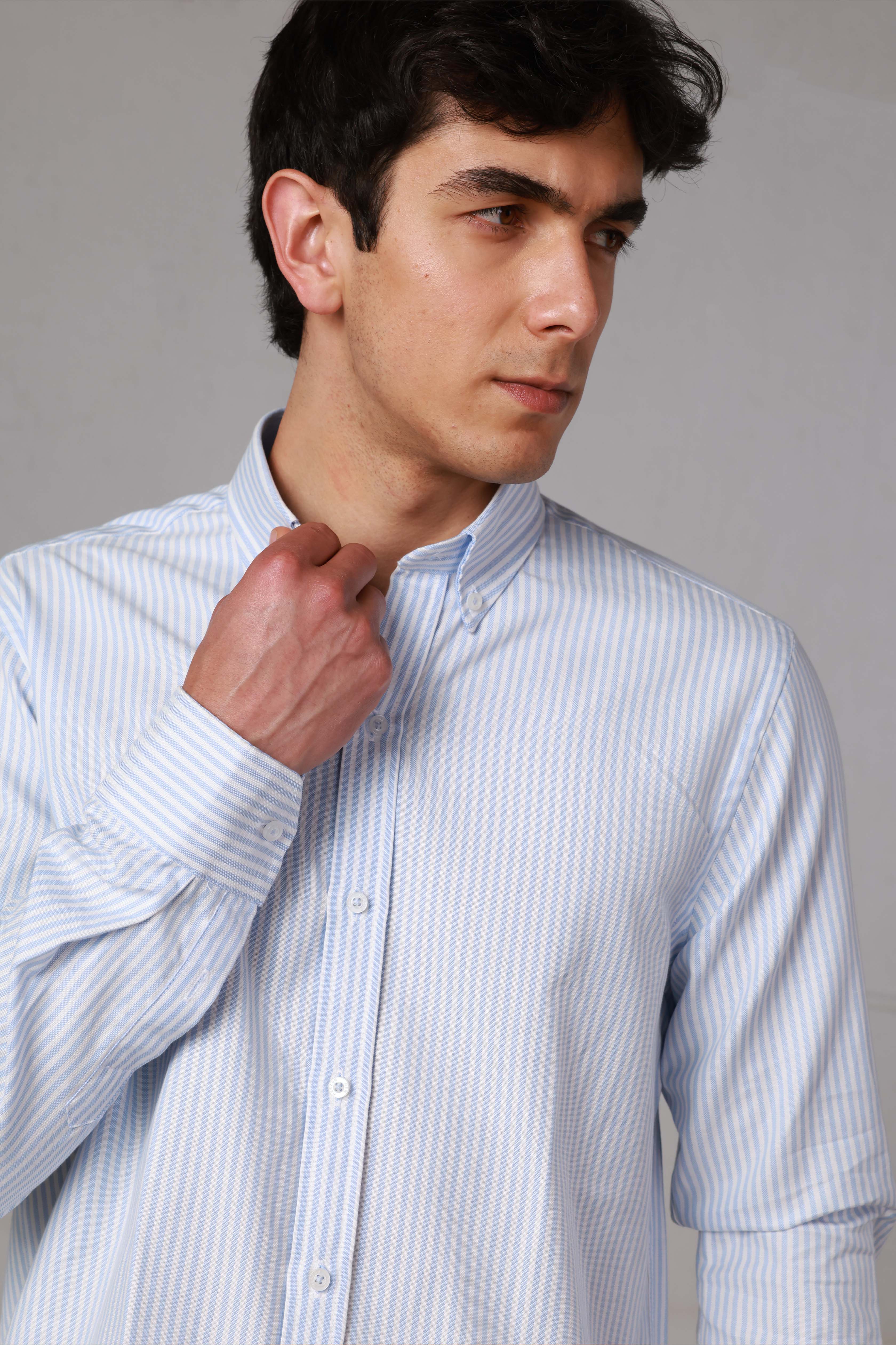 The Heritage Light Blue Oxford