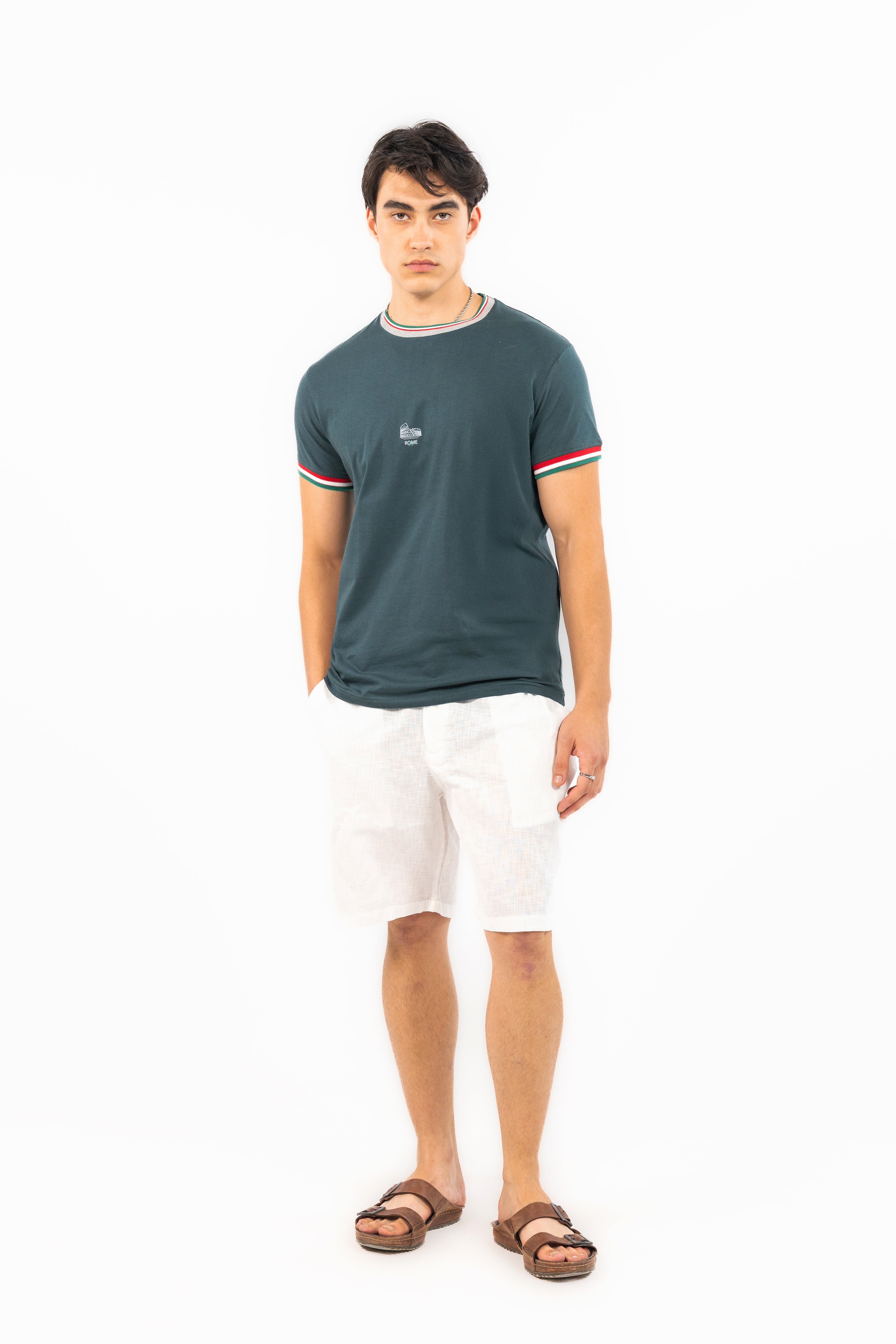 White Lightweight Cotton Shorts