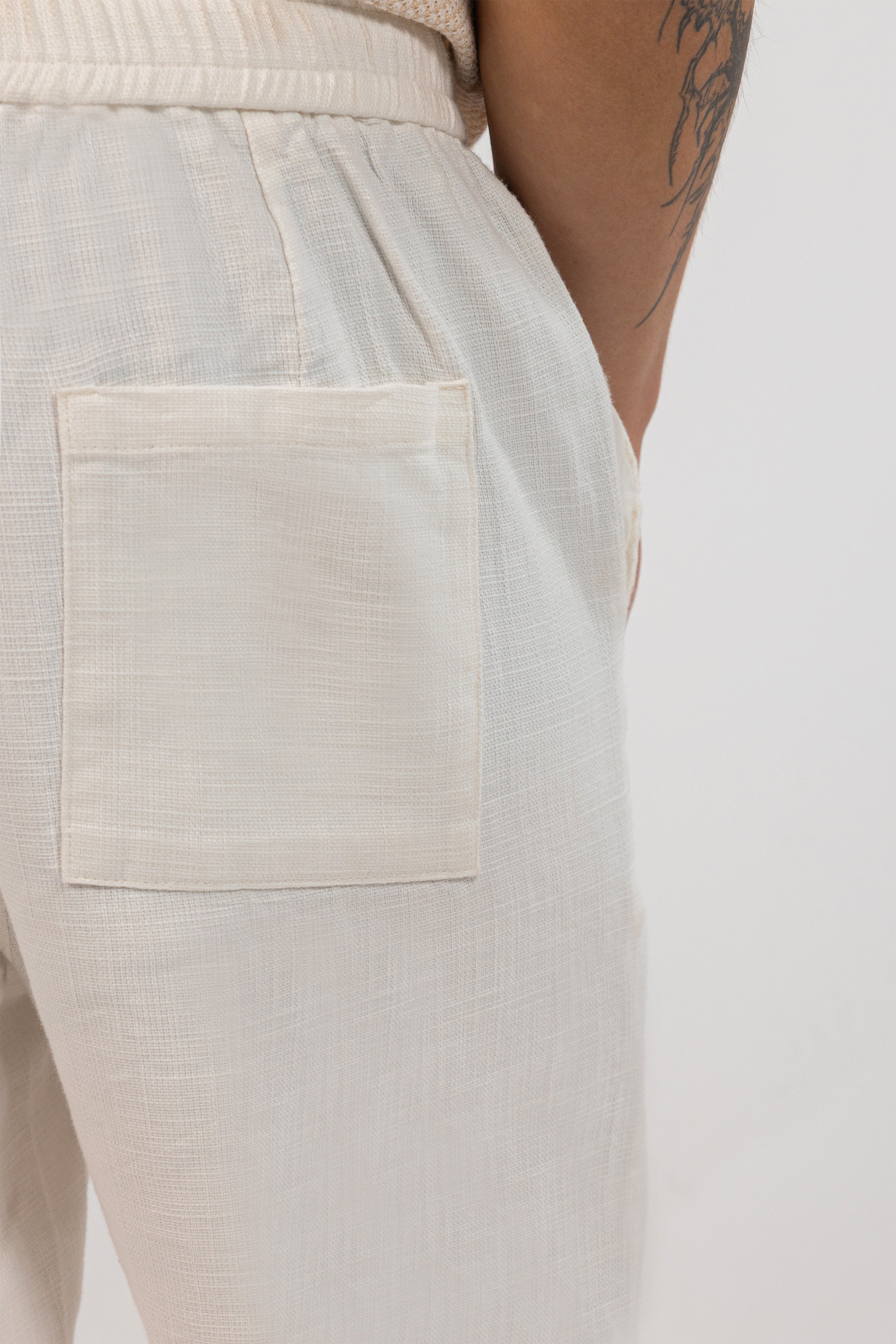 White Linen Set