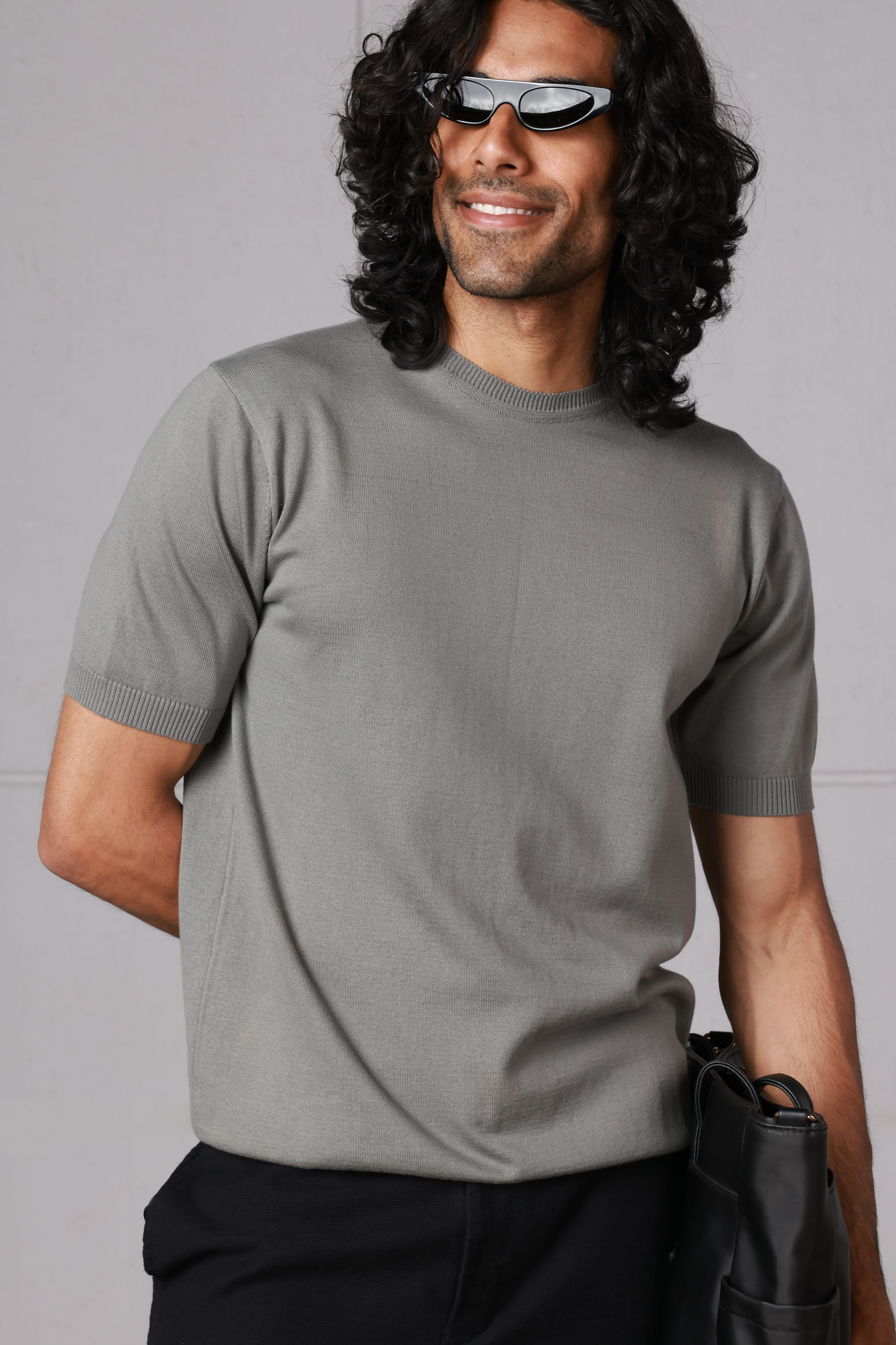Olive Knit T-Shirt