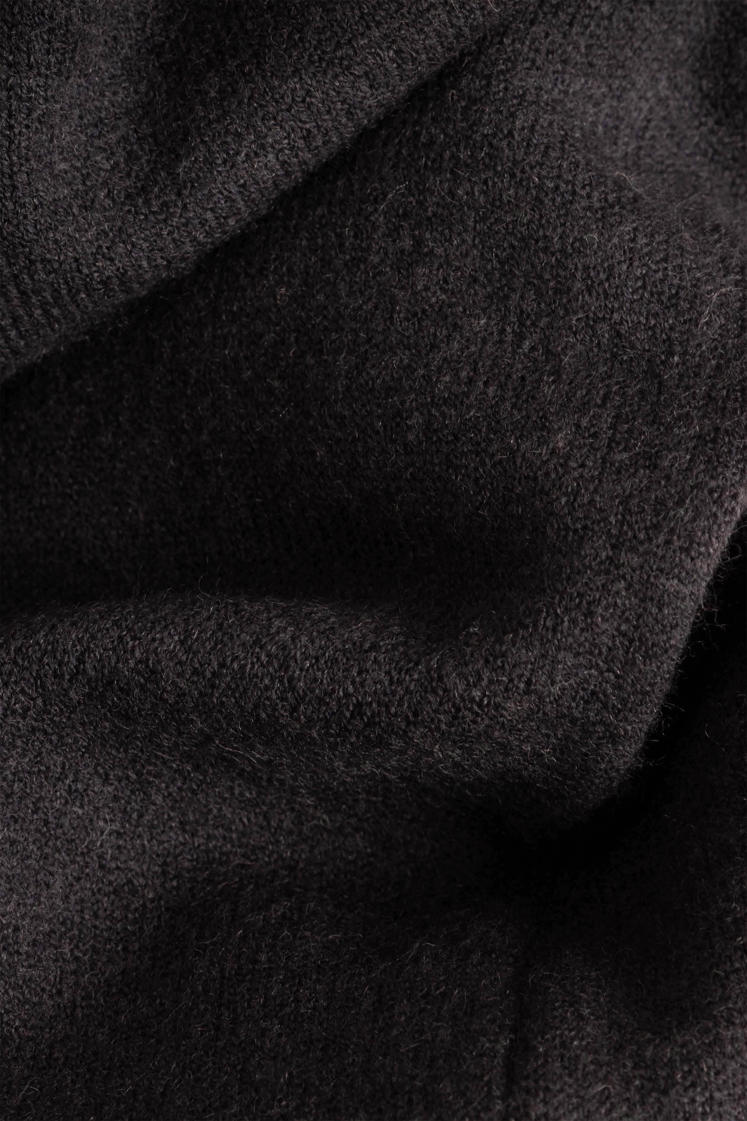 Wool Knitted Jacket - Anthracite