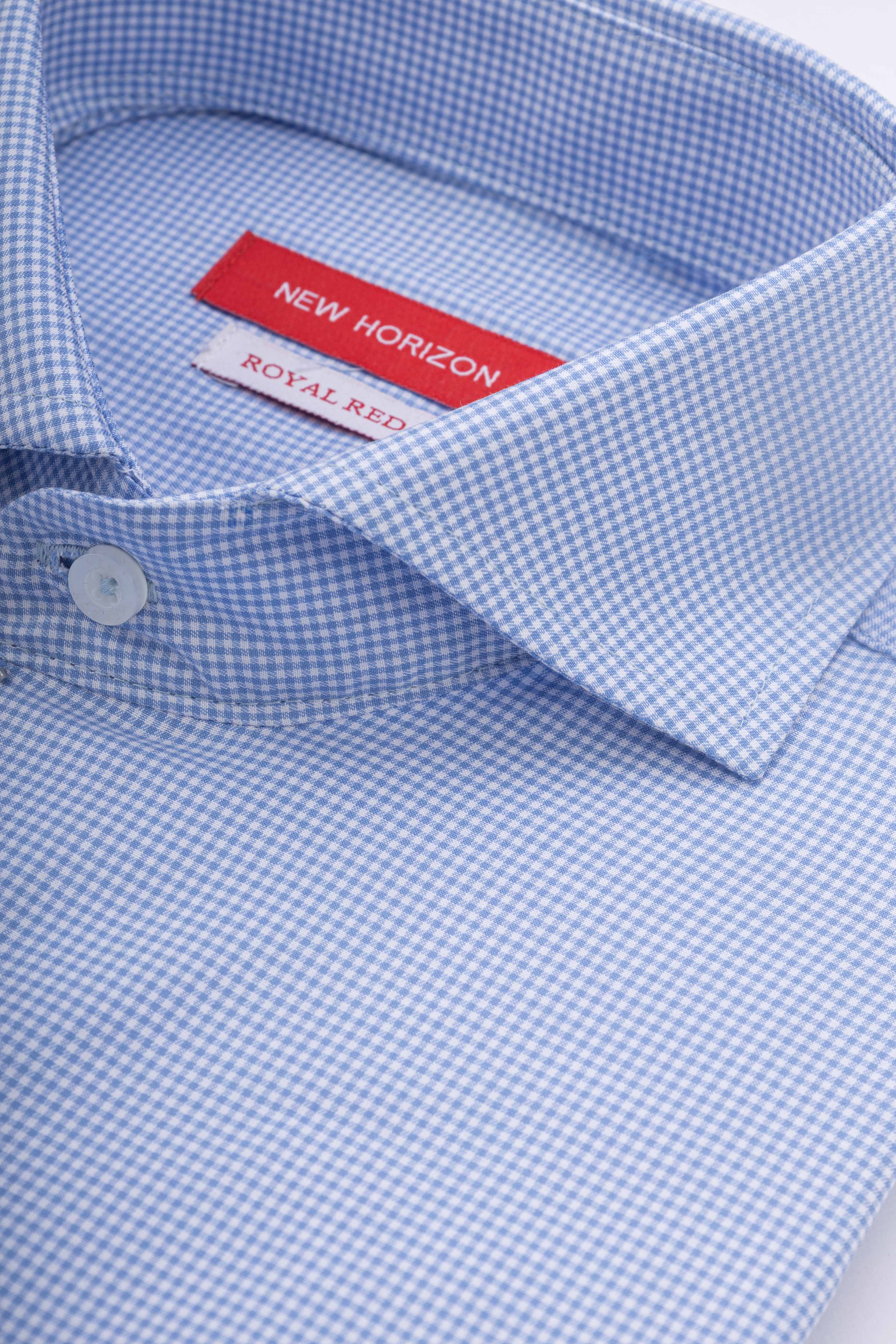 Baby Blue Checkered Classic Shirt