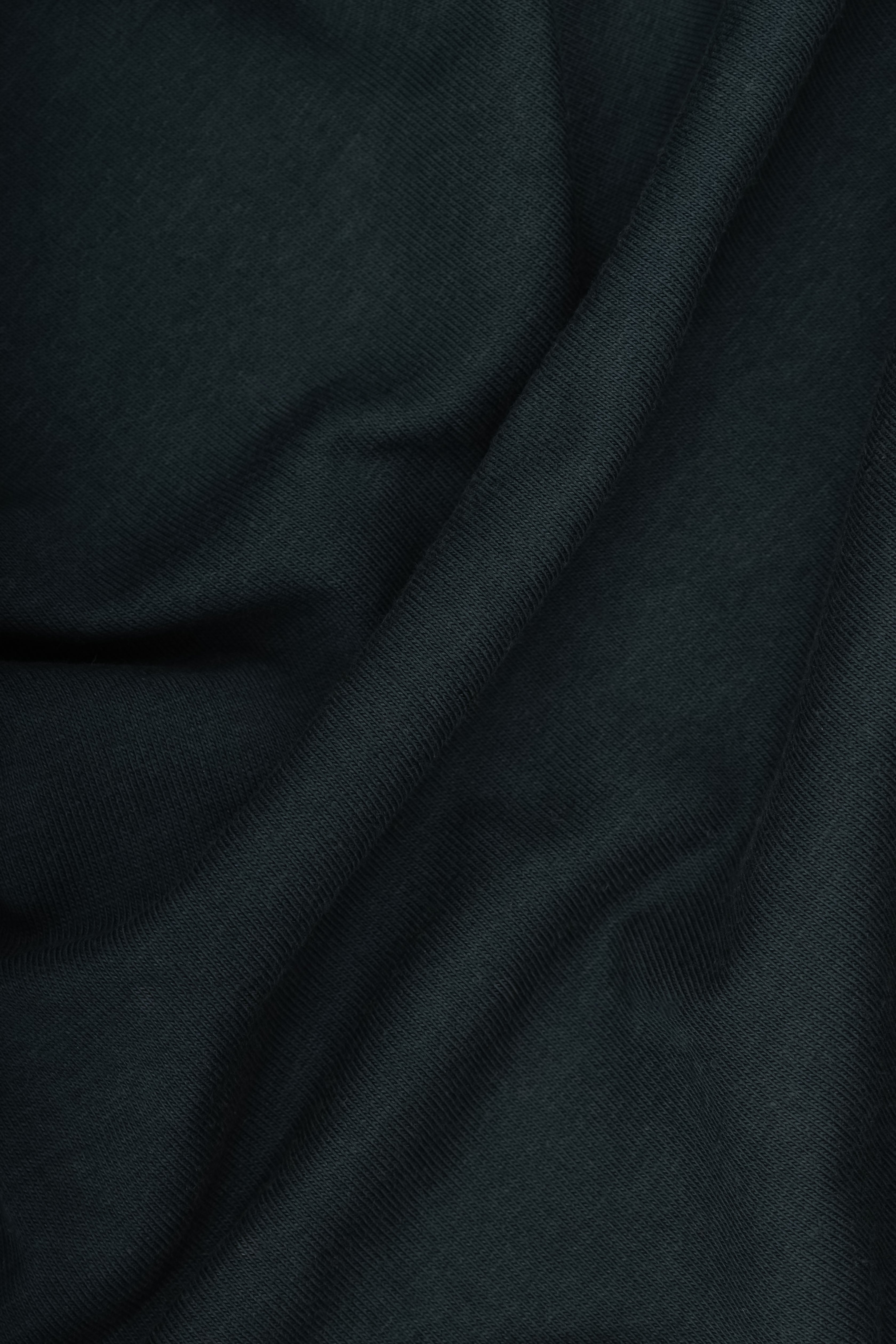 Olive Knitted Collar T-Shirt