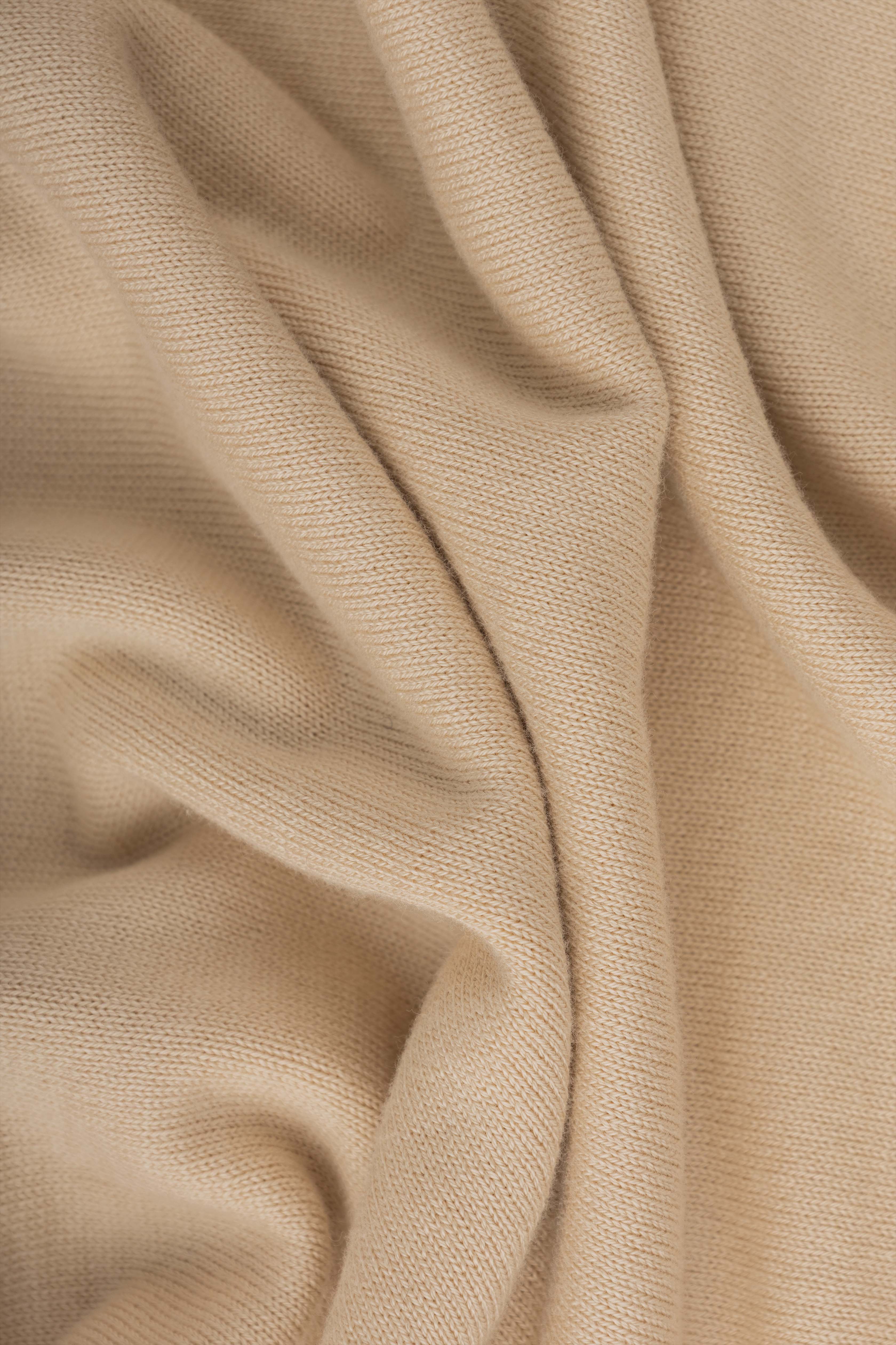 Beige Knit T-Shirt