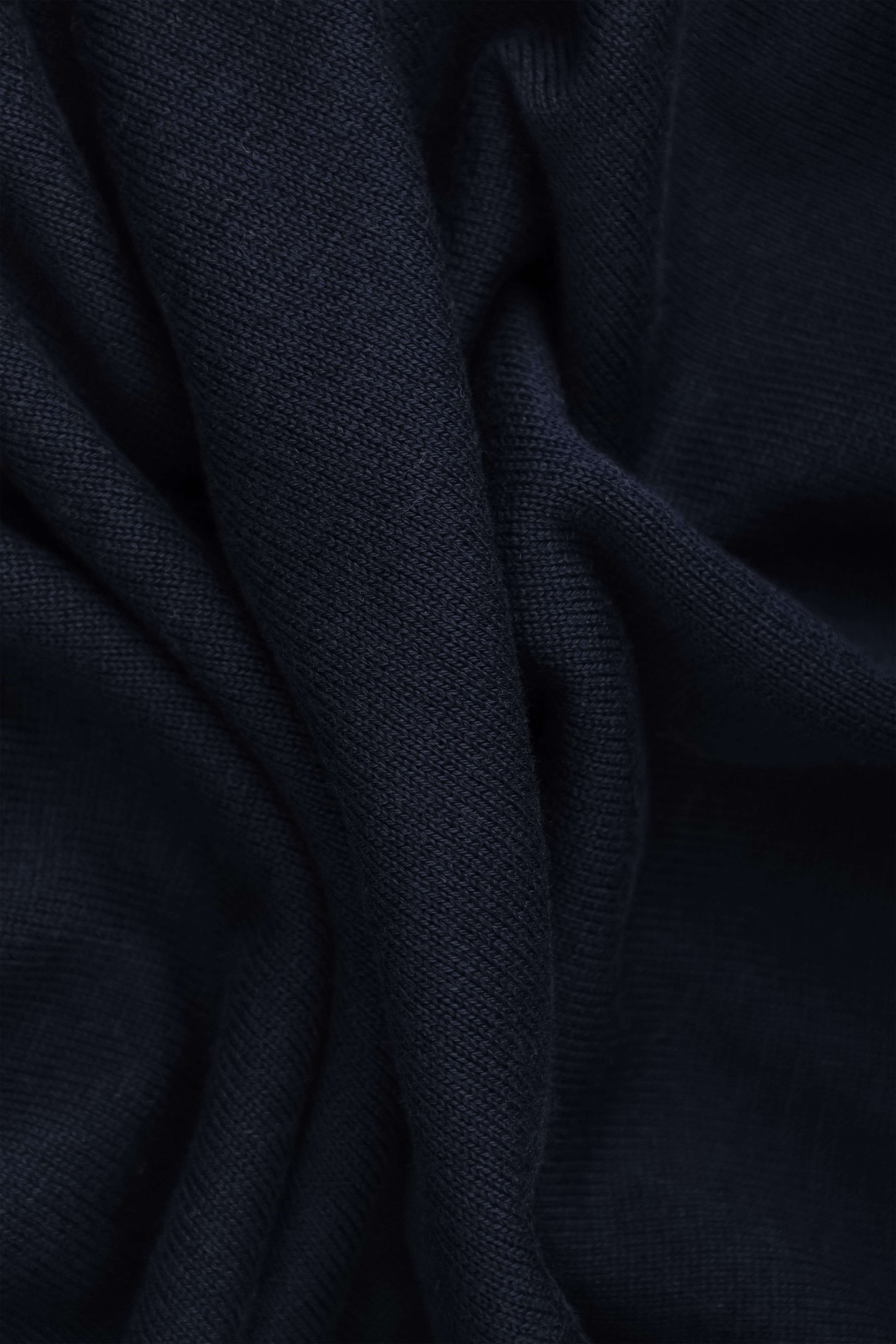 Navy Knit T-Shirt