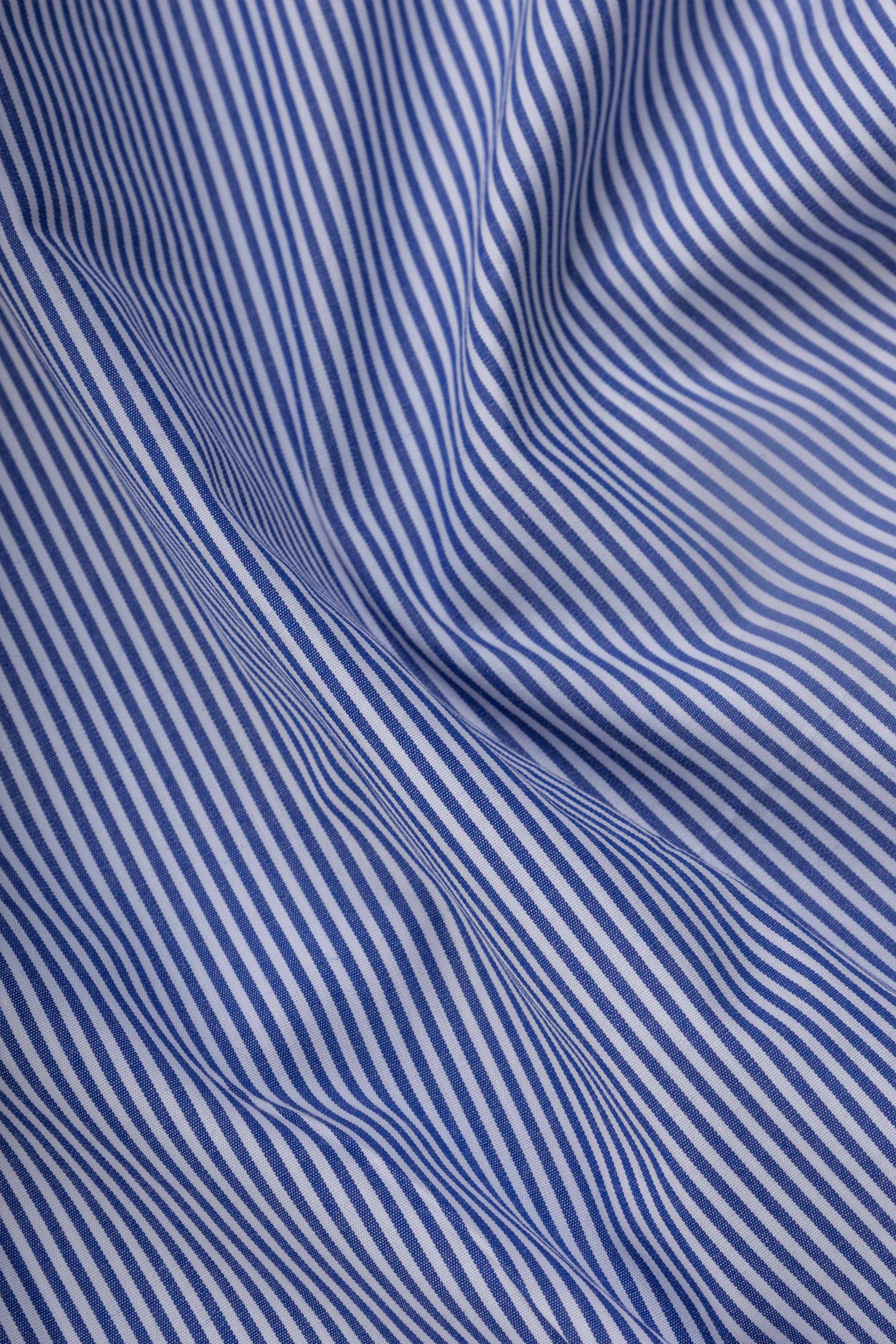 Navy Stripe Poplin Shirt