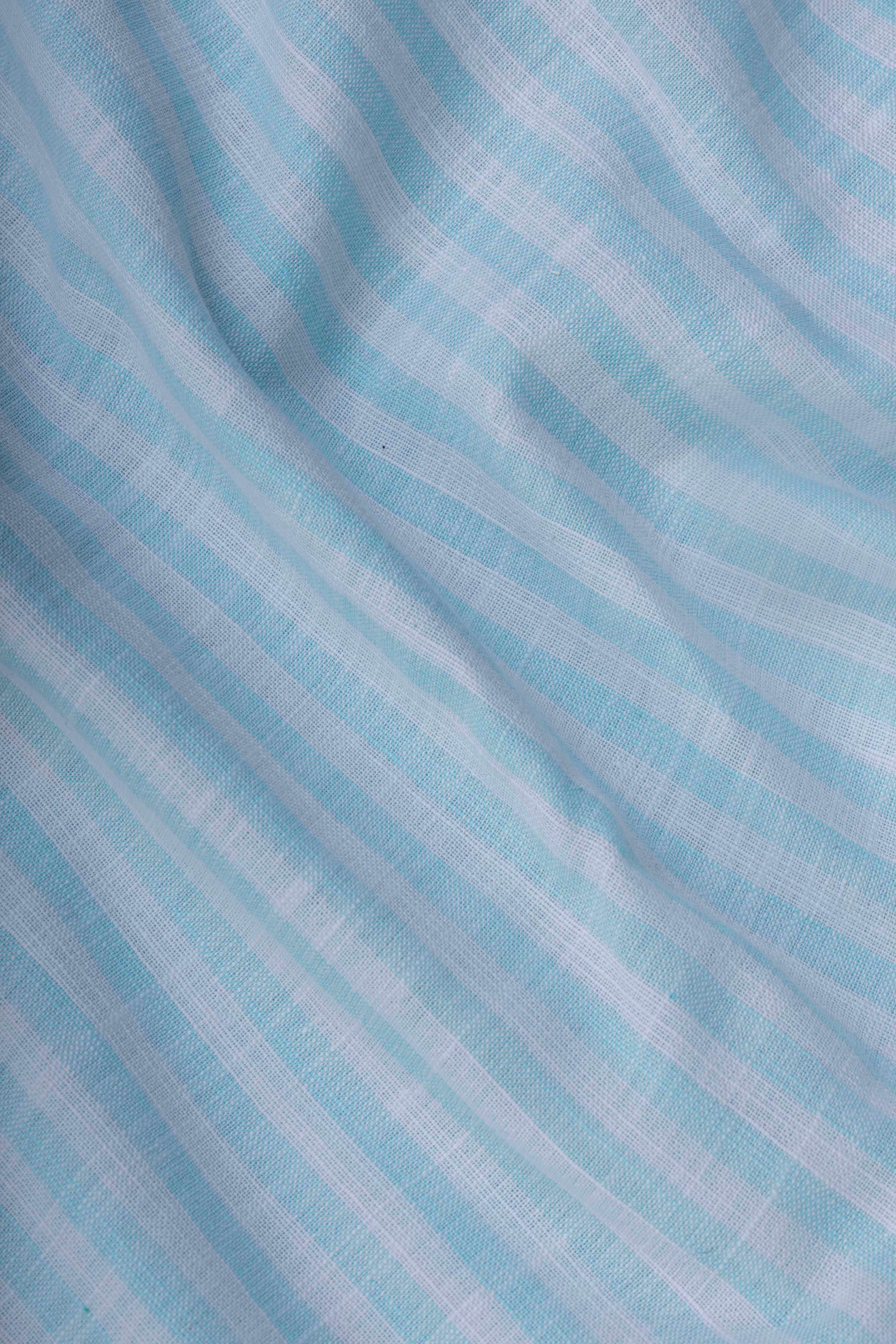 Aqua Light Weave Cotton Shirt