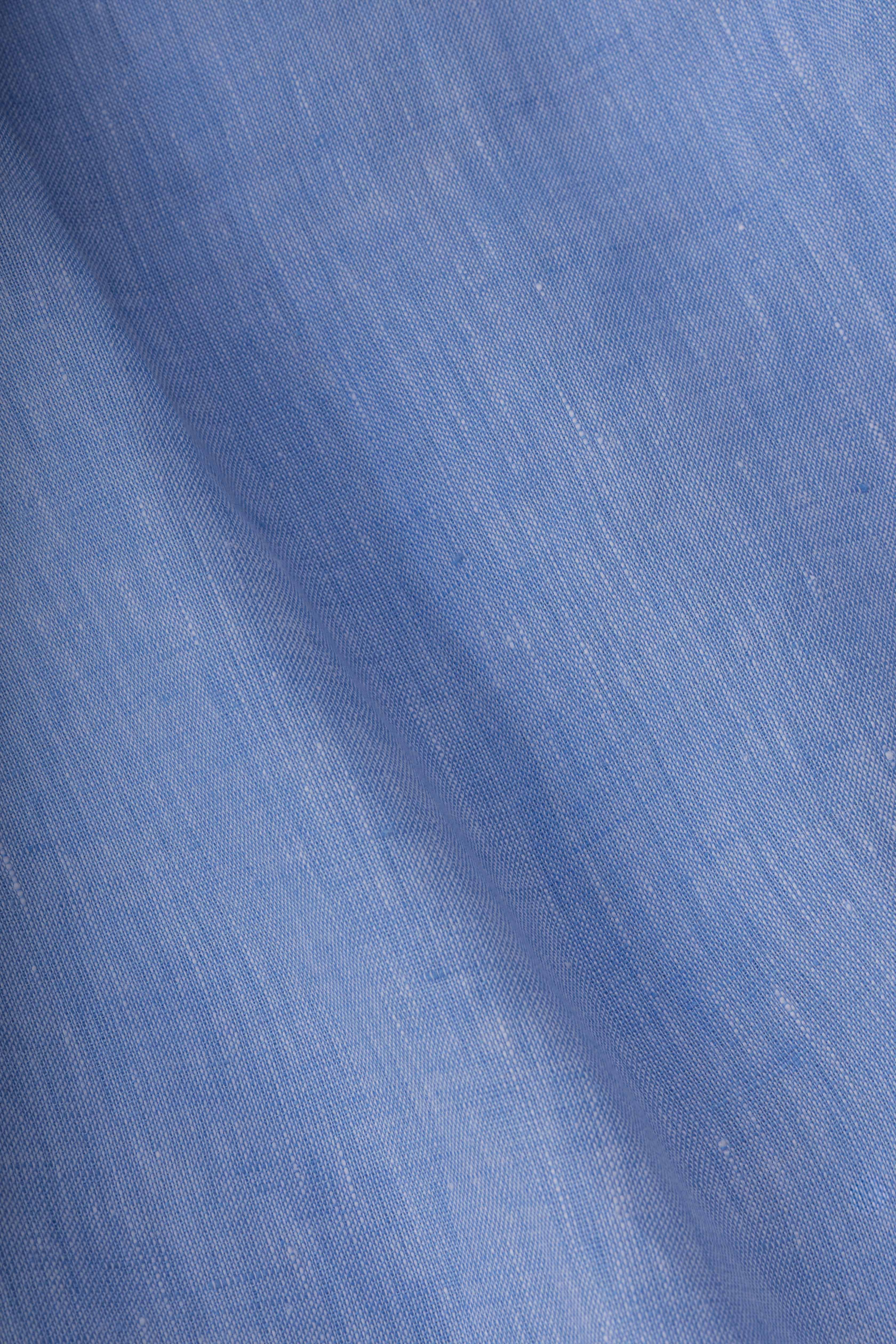 Blue Pure Linen Shirt