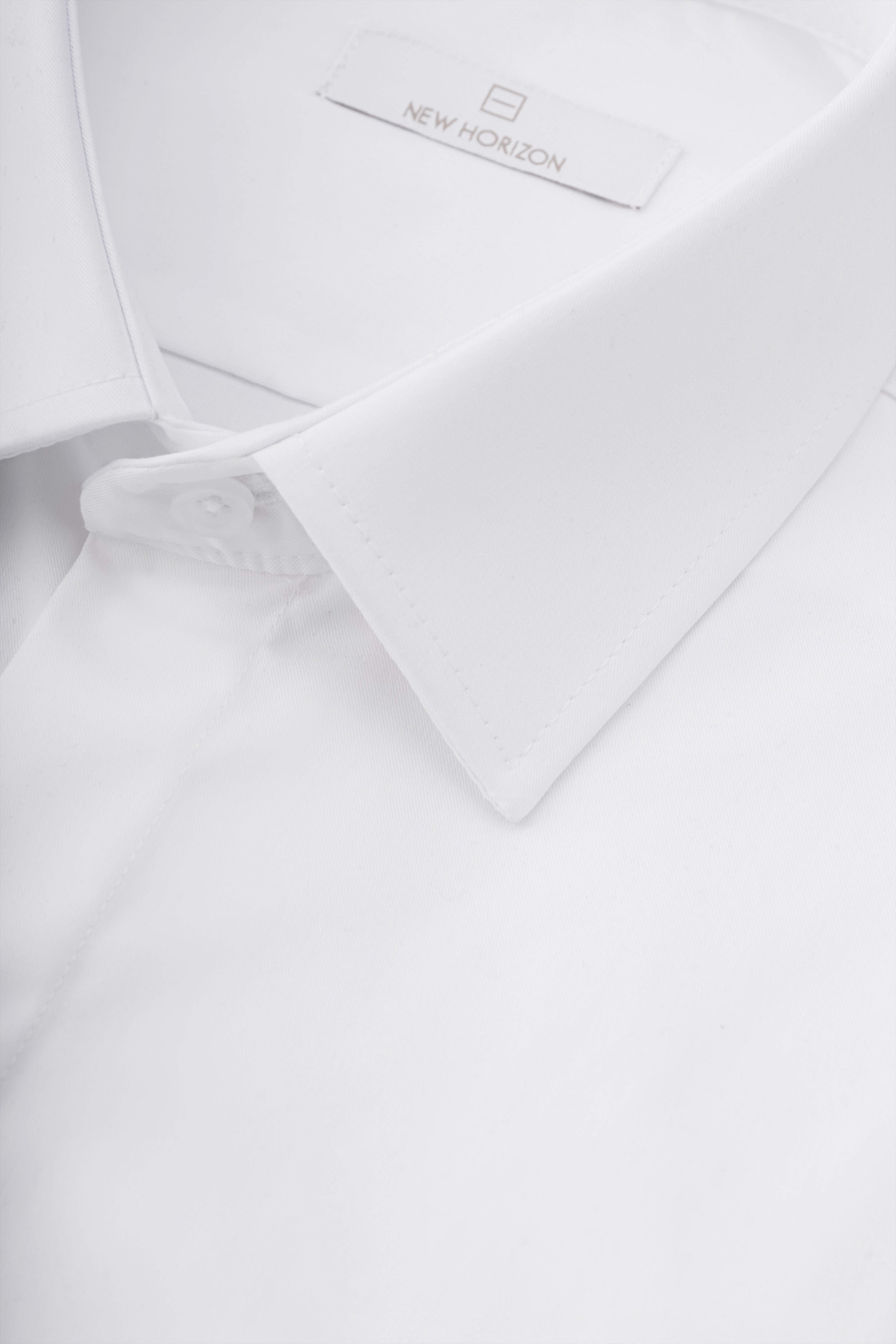 White Bamboo Tech Dress Shirt – Concealed Placket