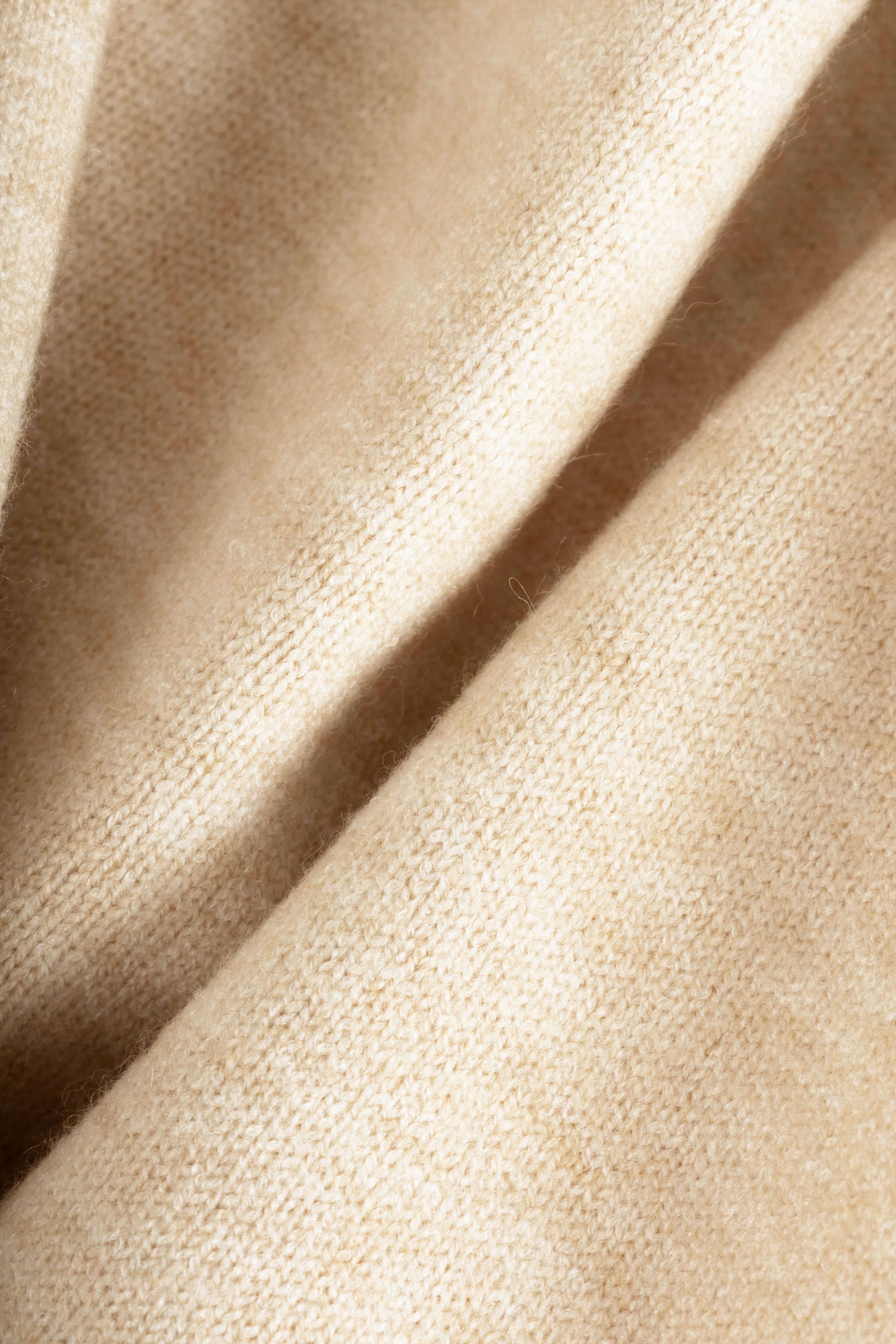 Wool Knitted Vest - Beige