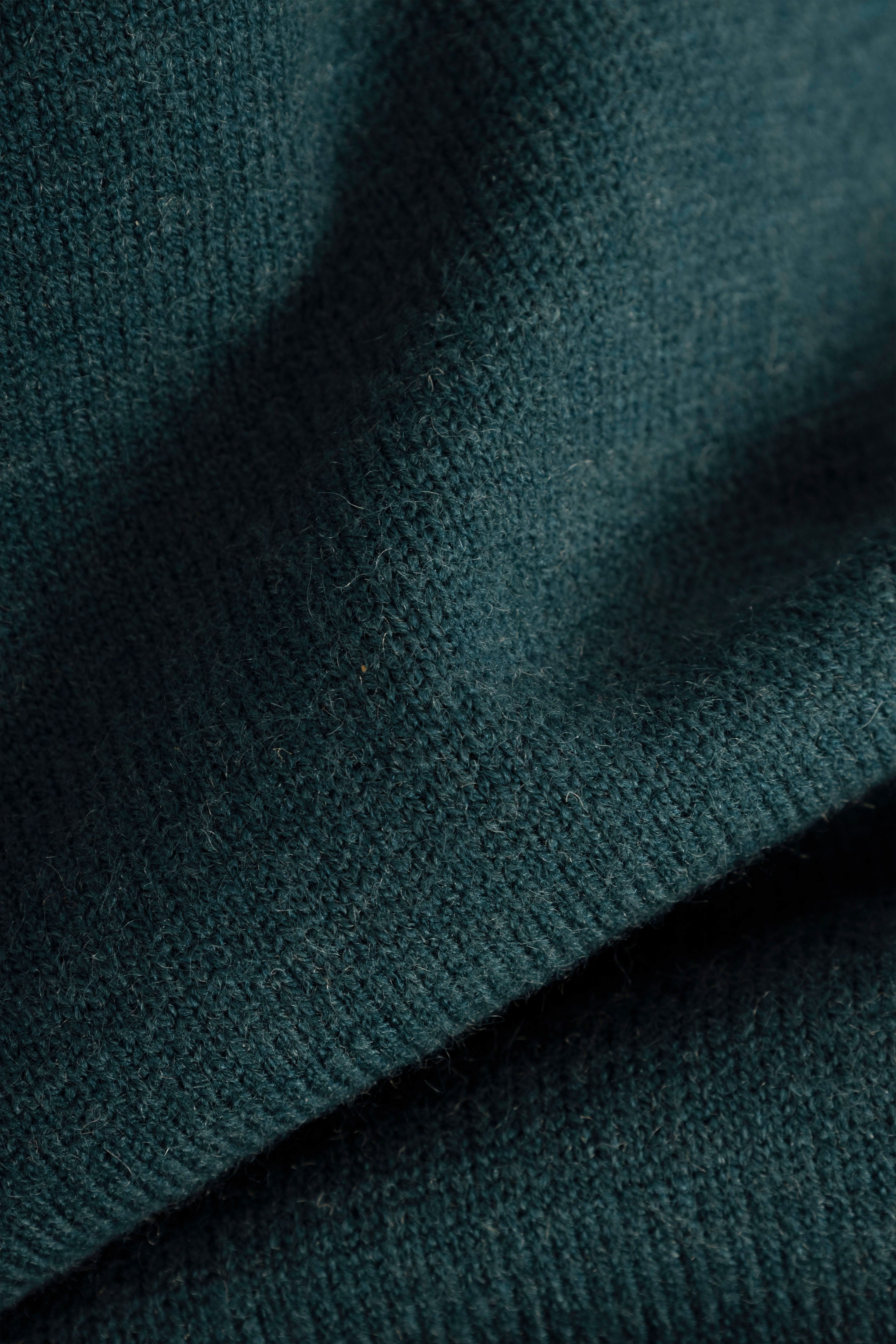 Wool Knitted Sweater - Deep Teal