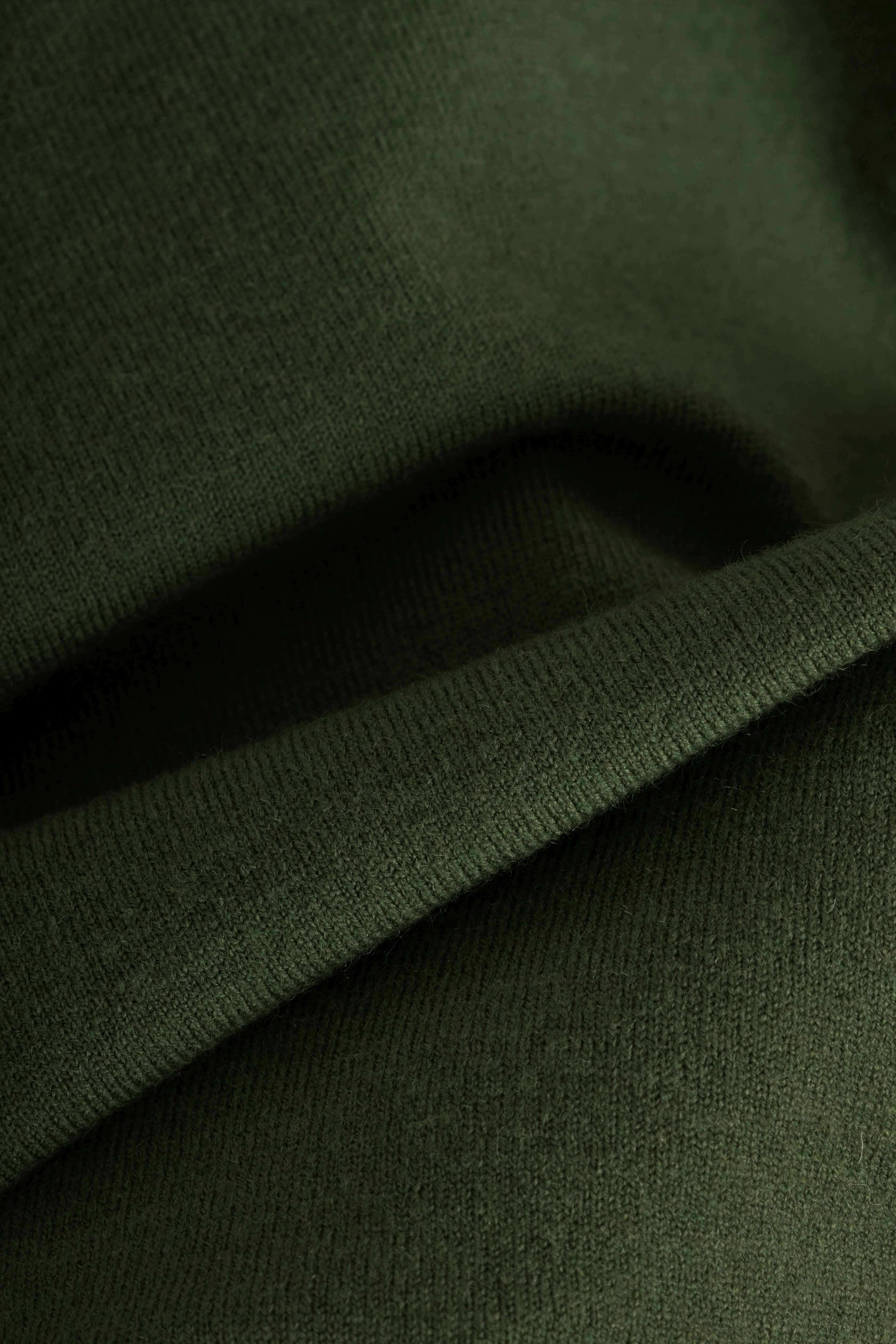 Wool Knitted Vest - Green