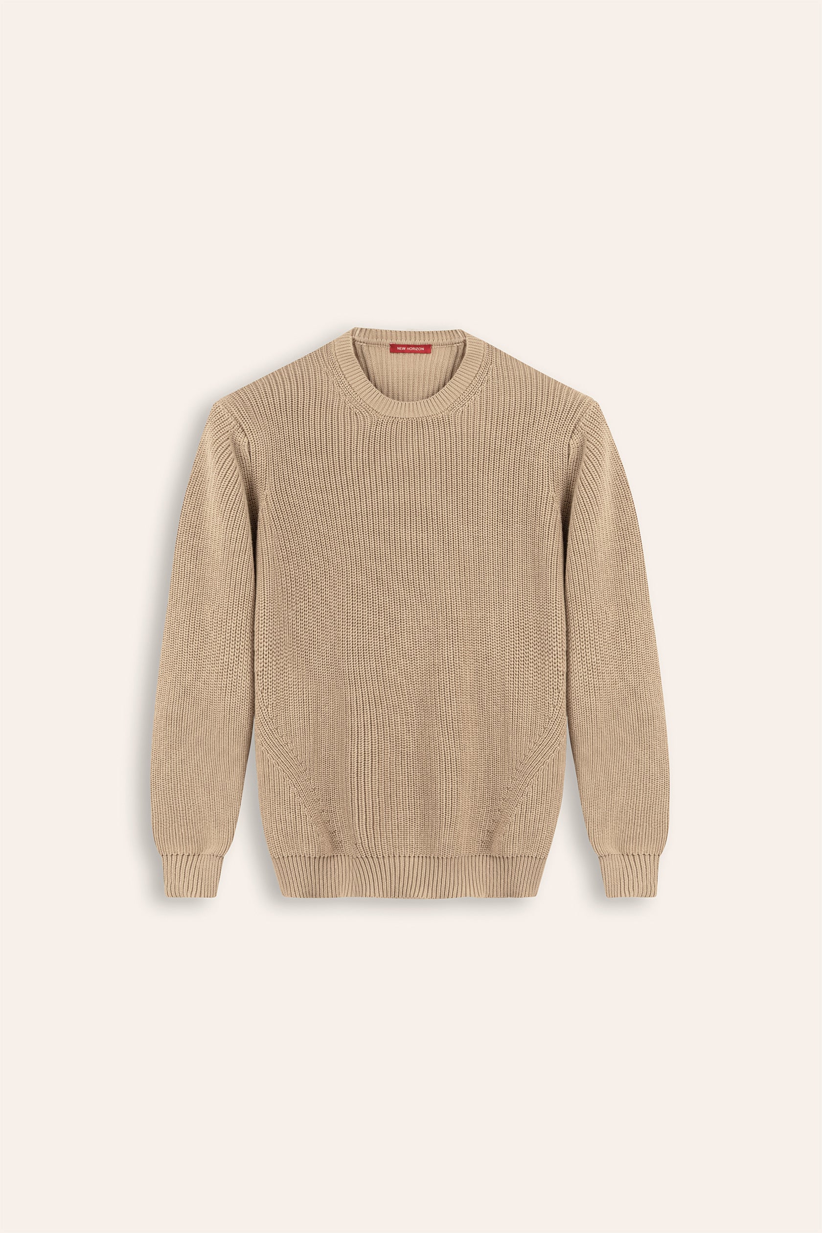 Purl Knit Sweater - Beige