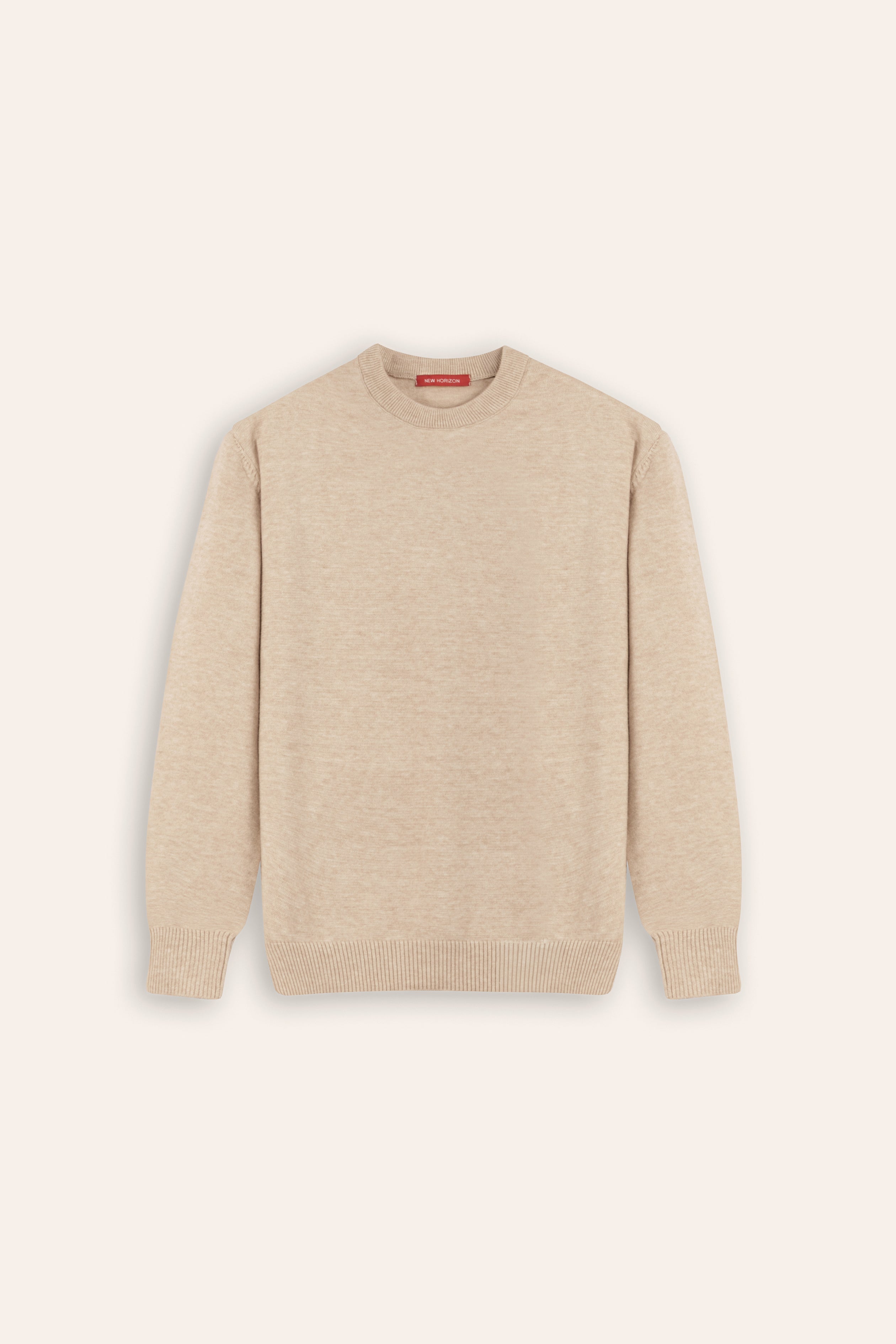 Wool Knitted Sweater - Beige