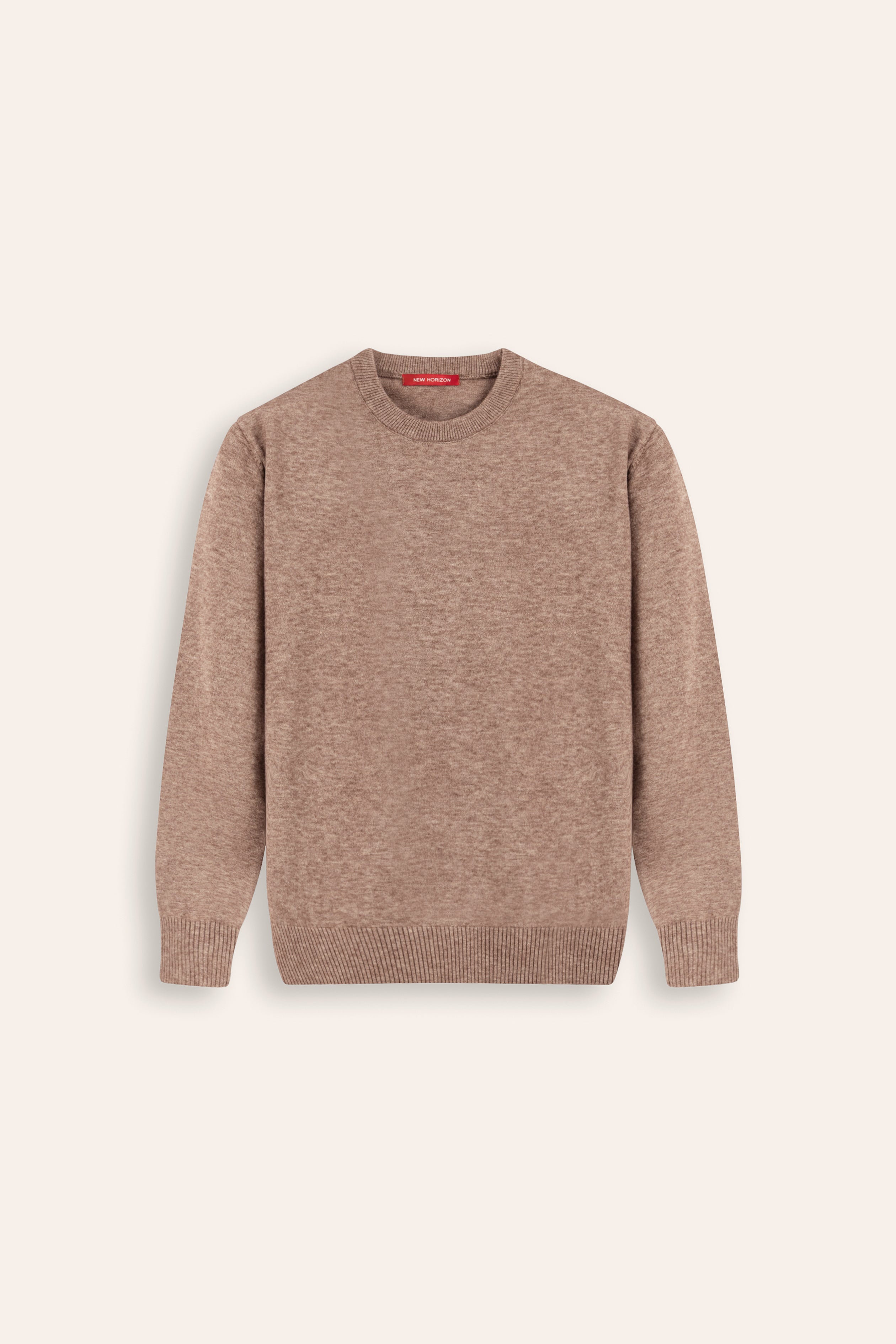 Wool Knitted Sweater - Taupe