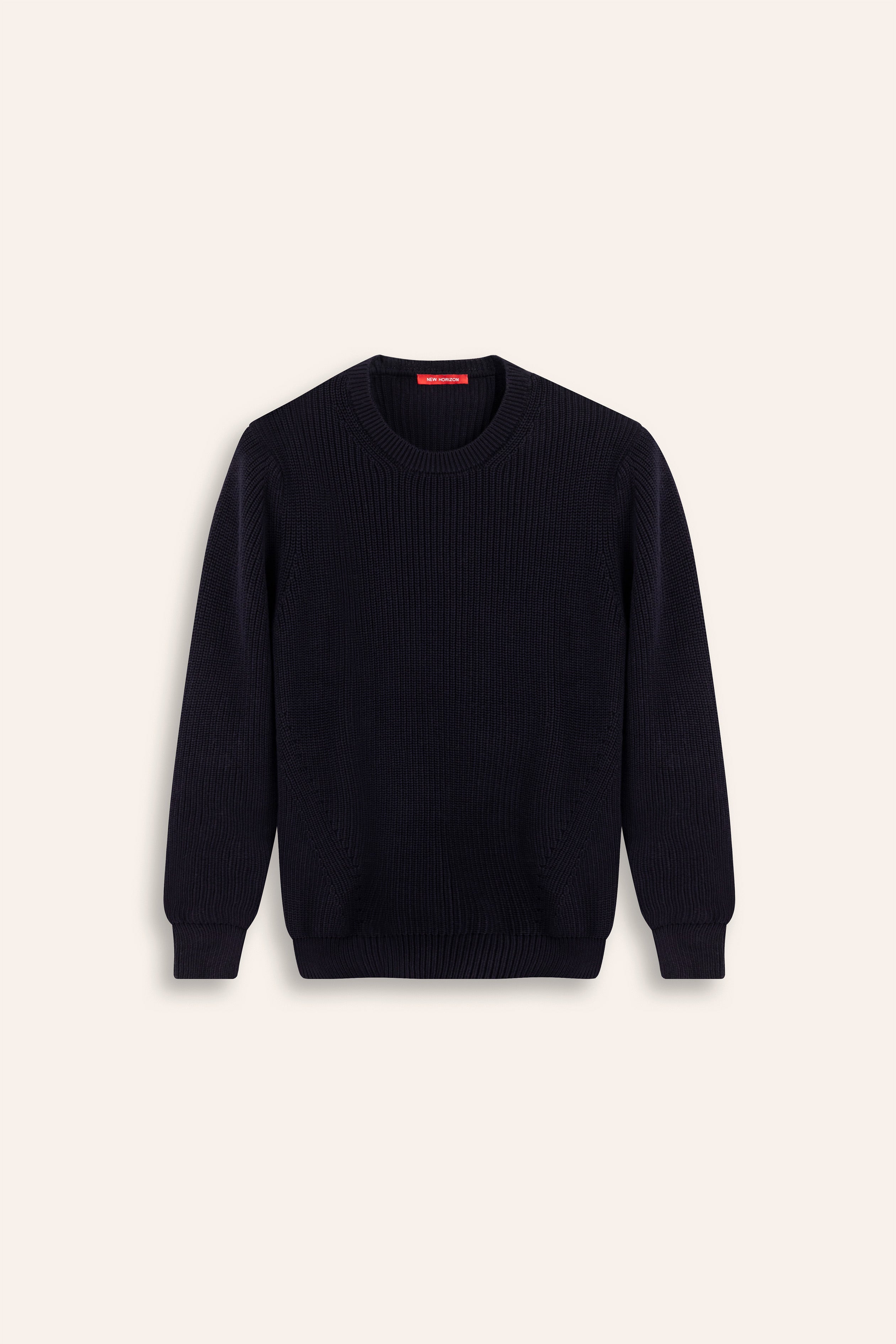 Purl Knit Sweater - Navy