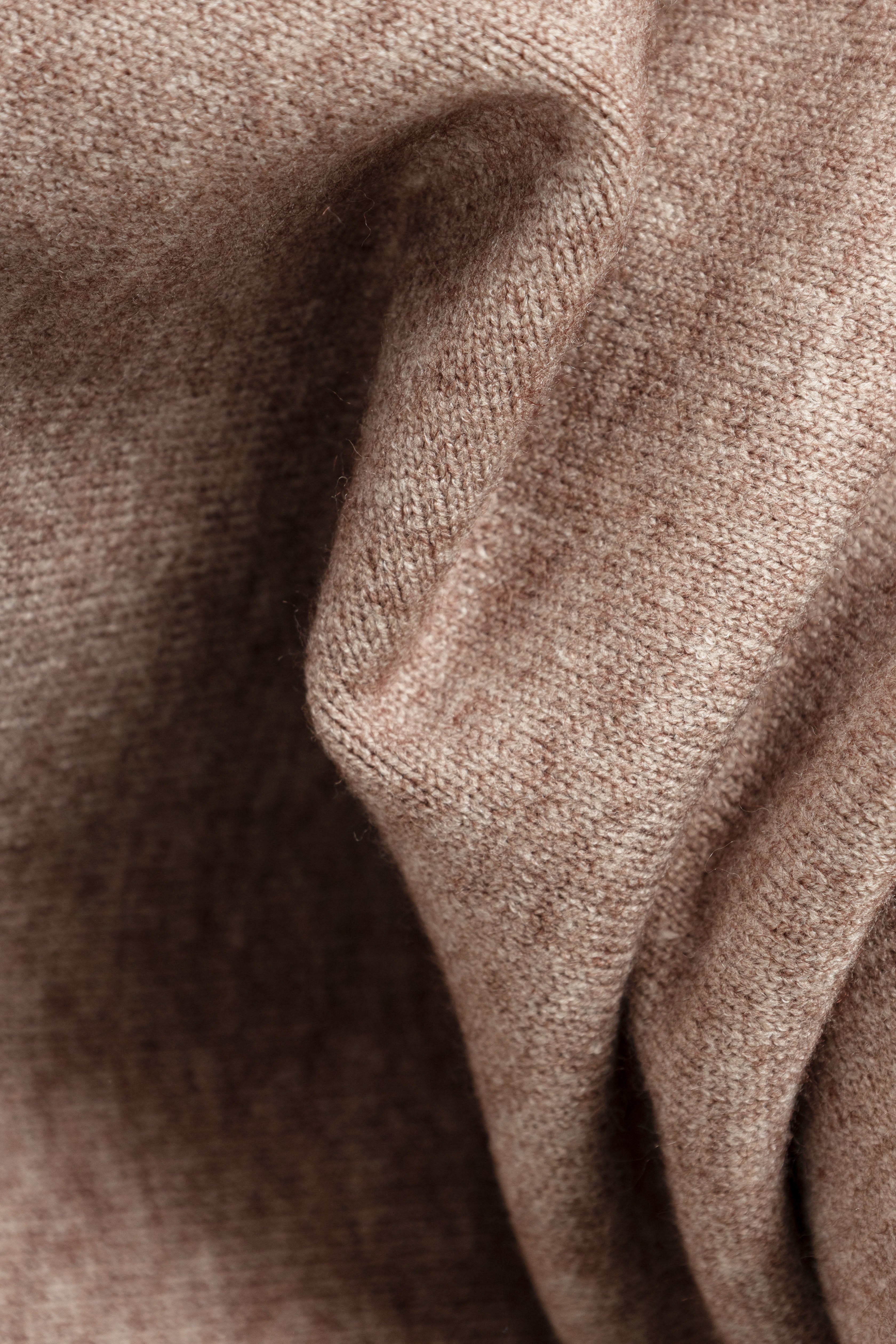 Wool Knitted Jacket - Taupe