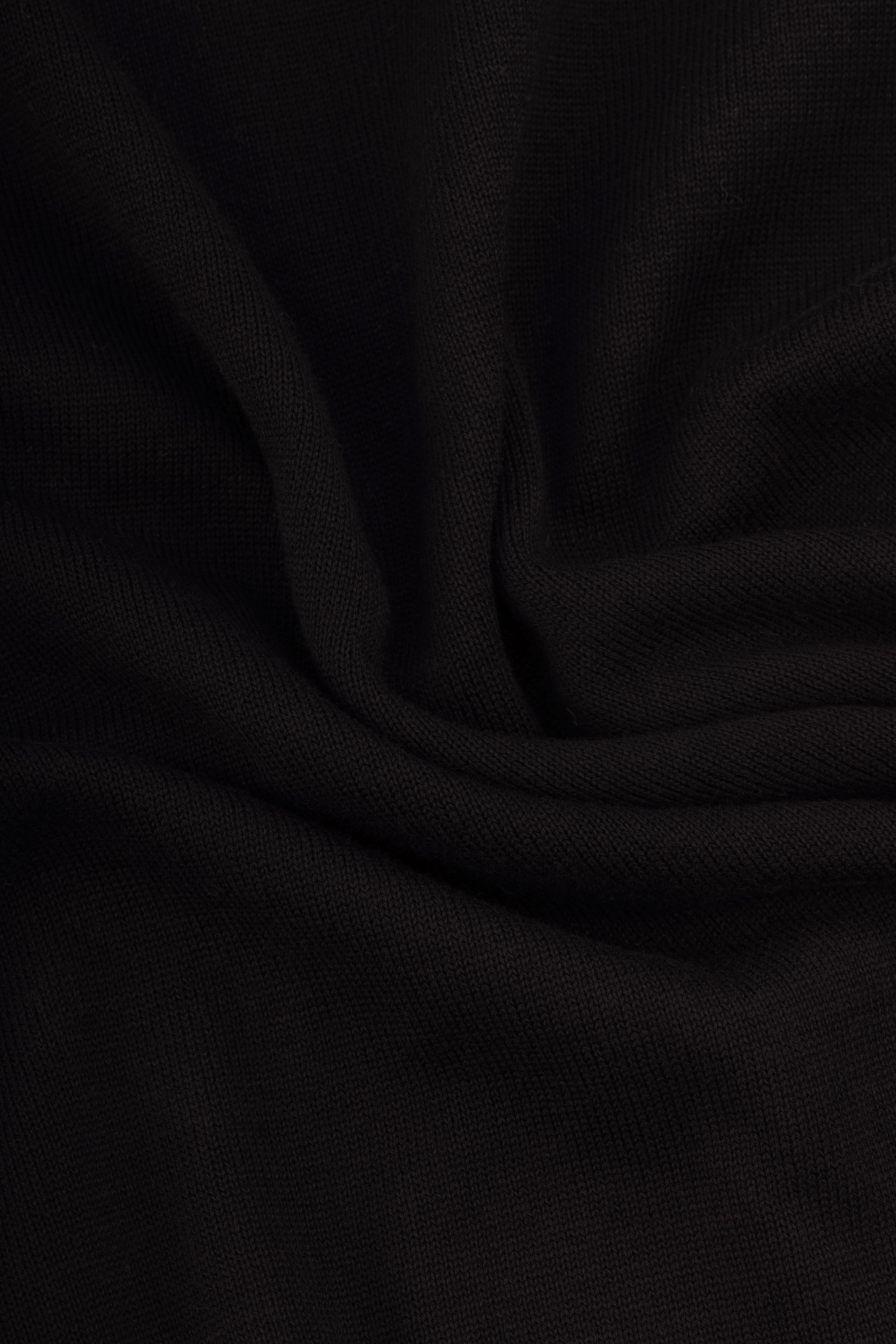Black Knit T-Shirt