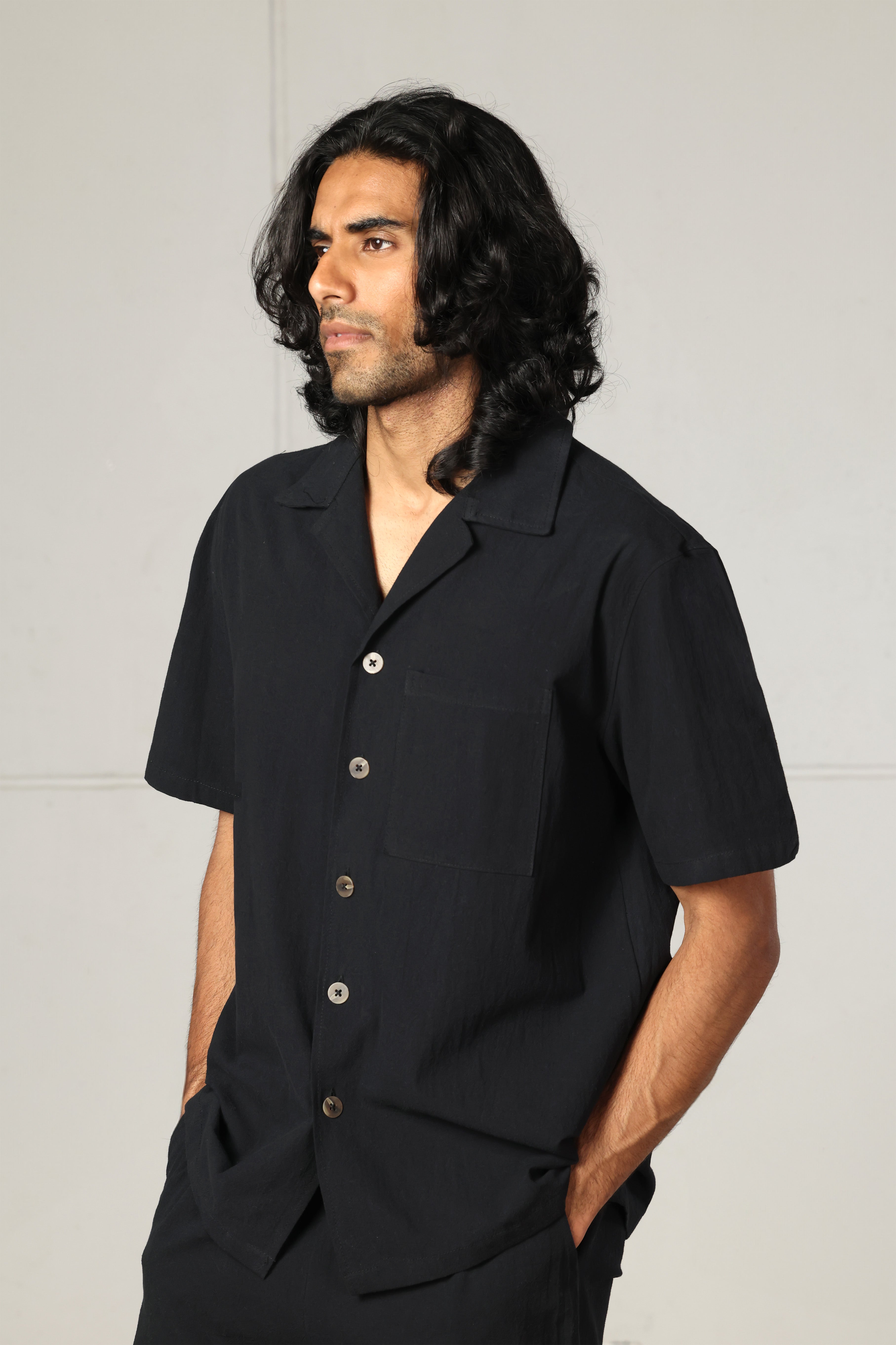 Black Cotton Set – Relaxed Fit