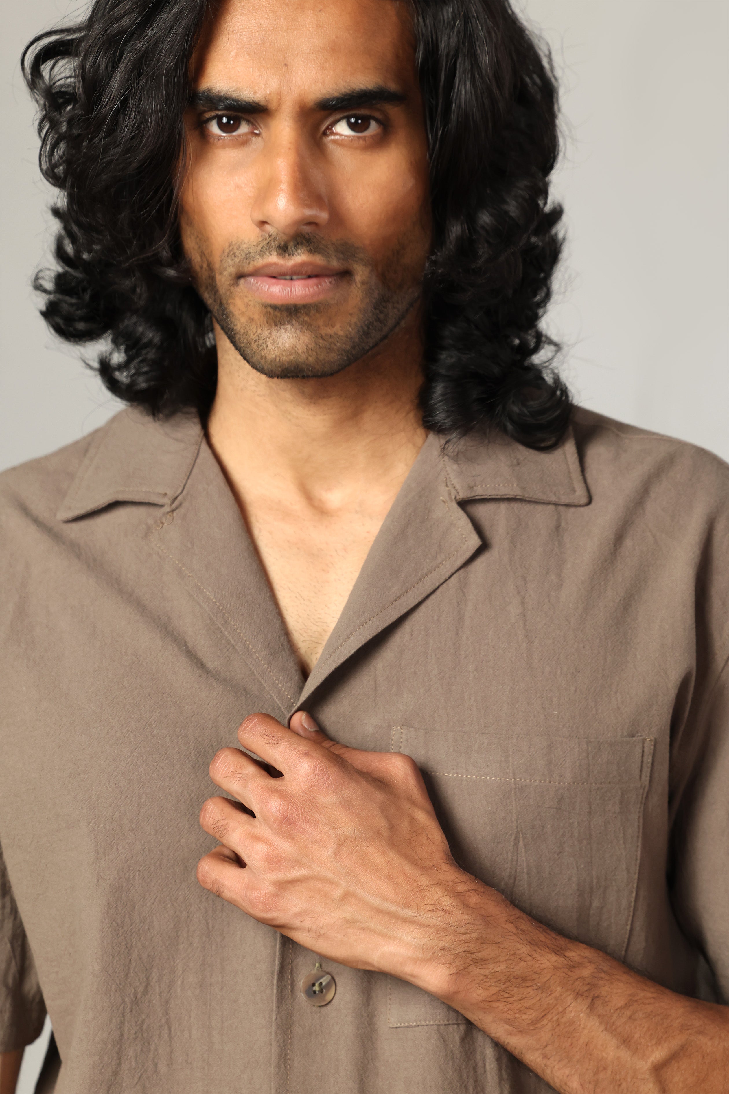 Brown Cotton Set – Relaxed Fit