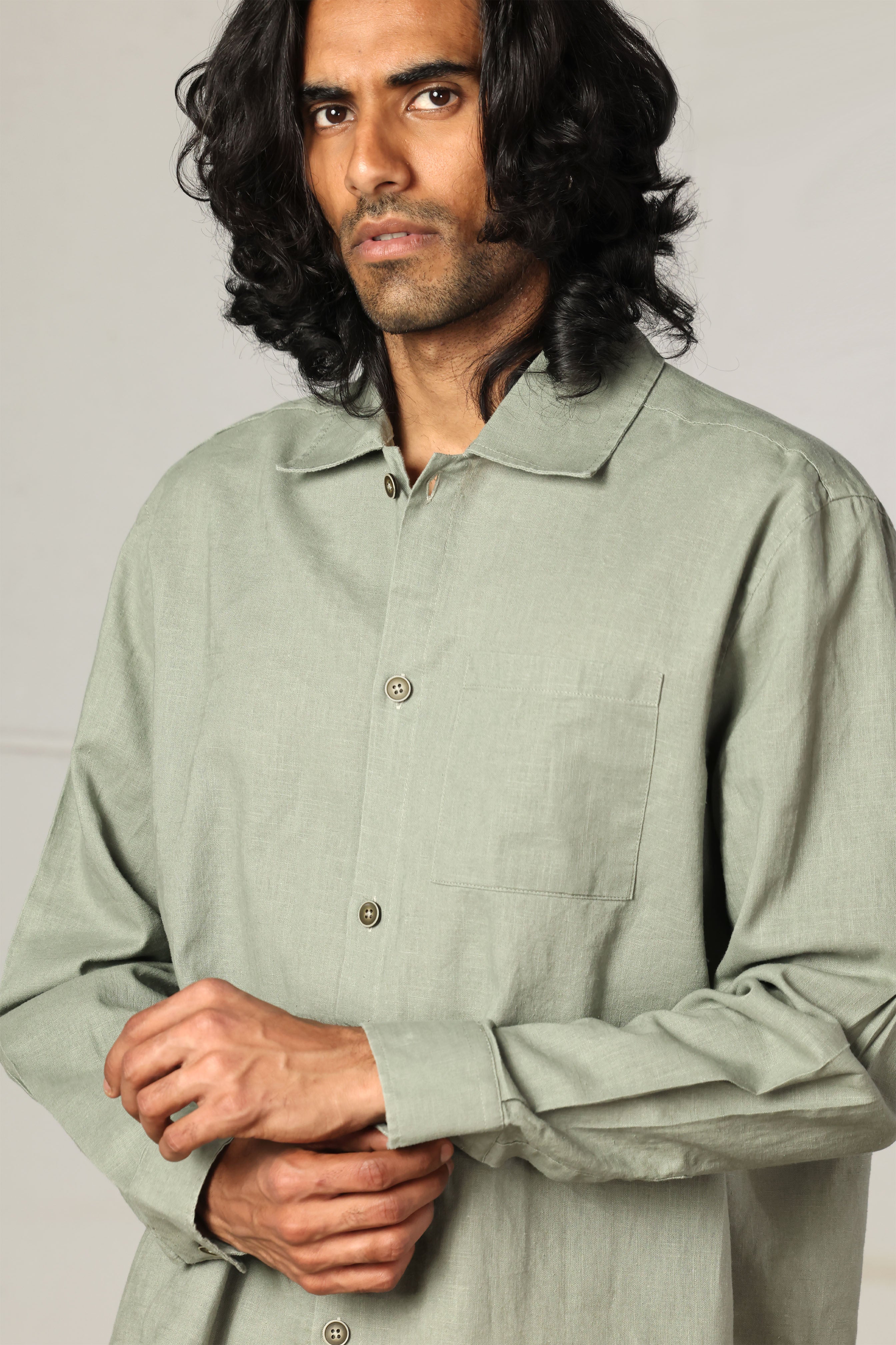 Olive Linen Set