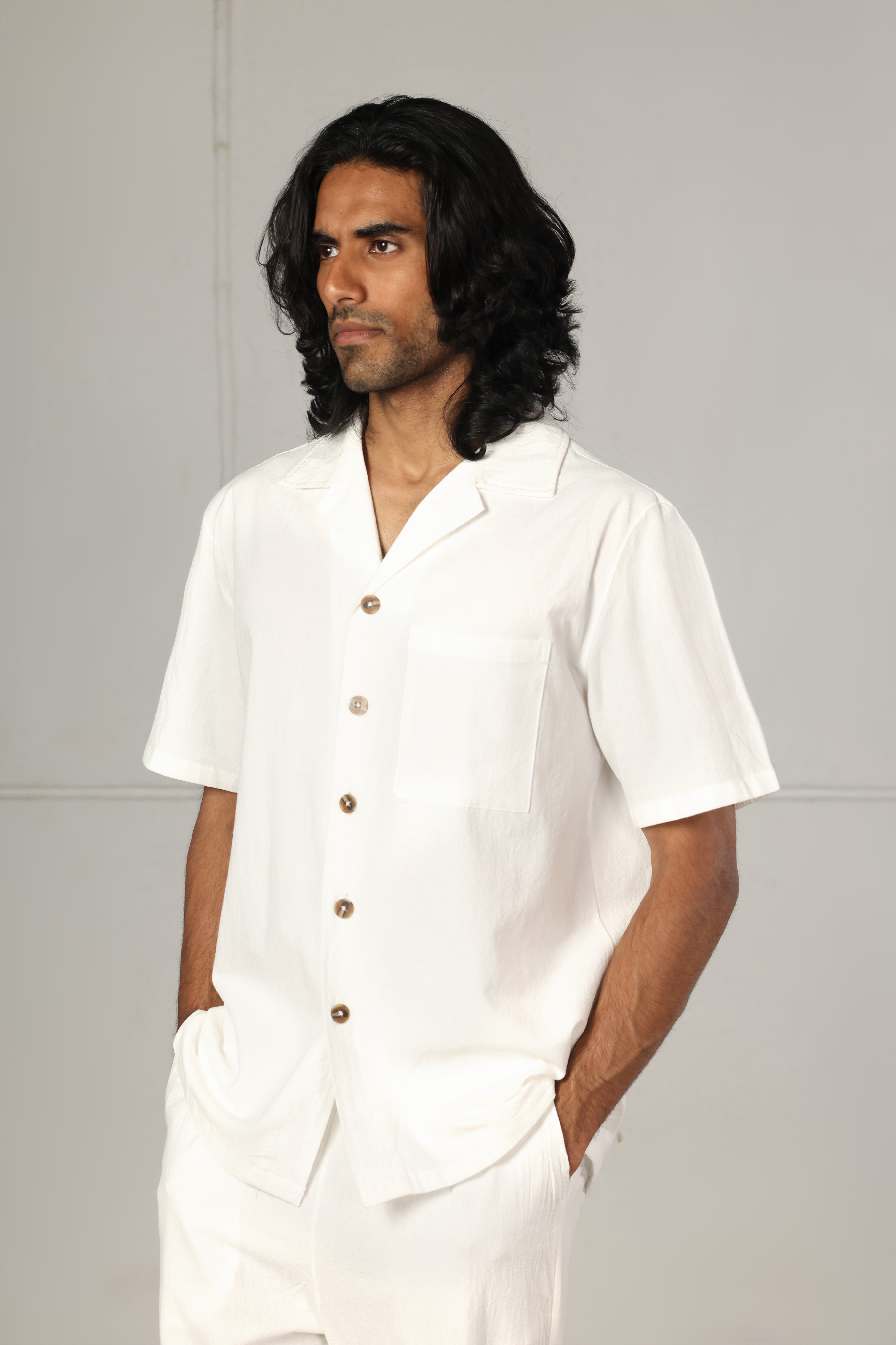 White Cotton Set – Relaxed Fit