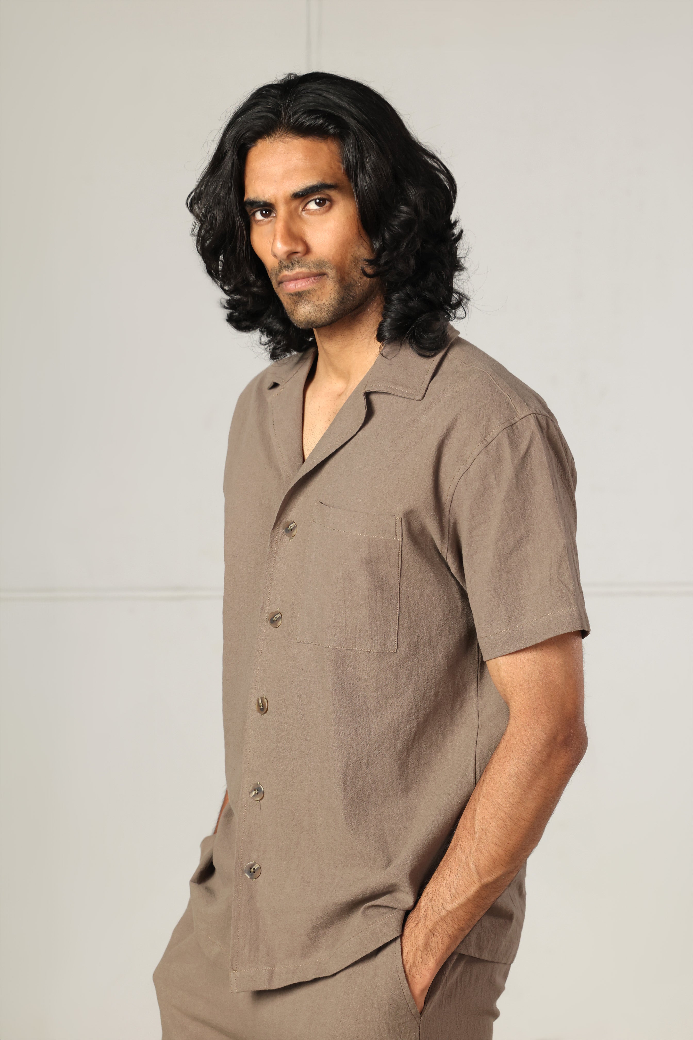 Brown Cotton Set – Relaxed Fit