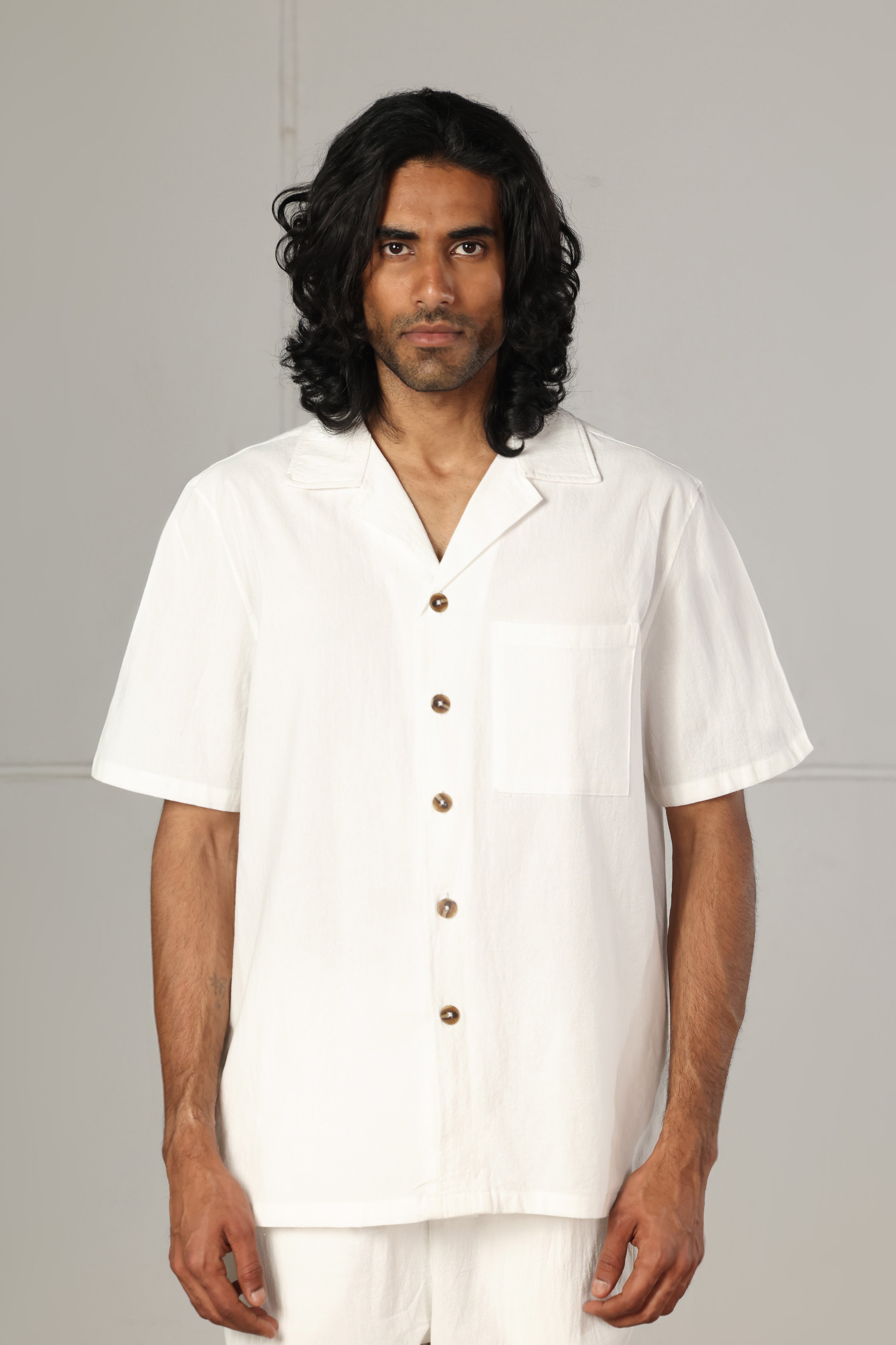 White Cotton Set – Relaxed Fit